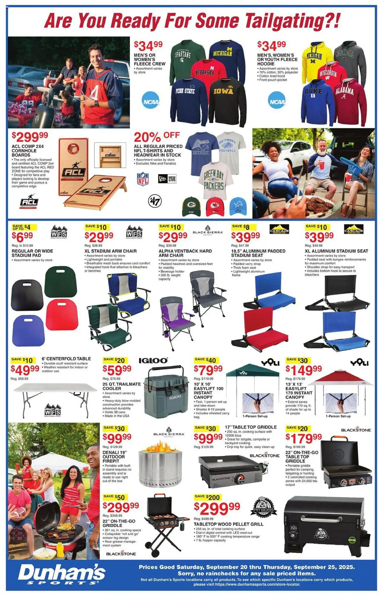 Dunham's Sports Weekly Ad - valid from 20.09.2025 | Page: 8 | Products: Chair, Griddle, Game, Weight