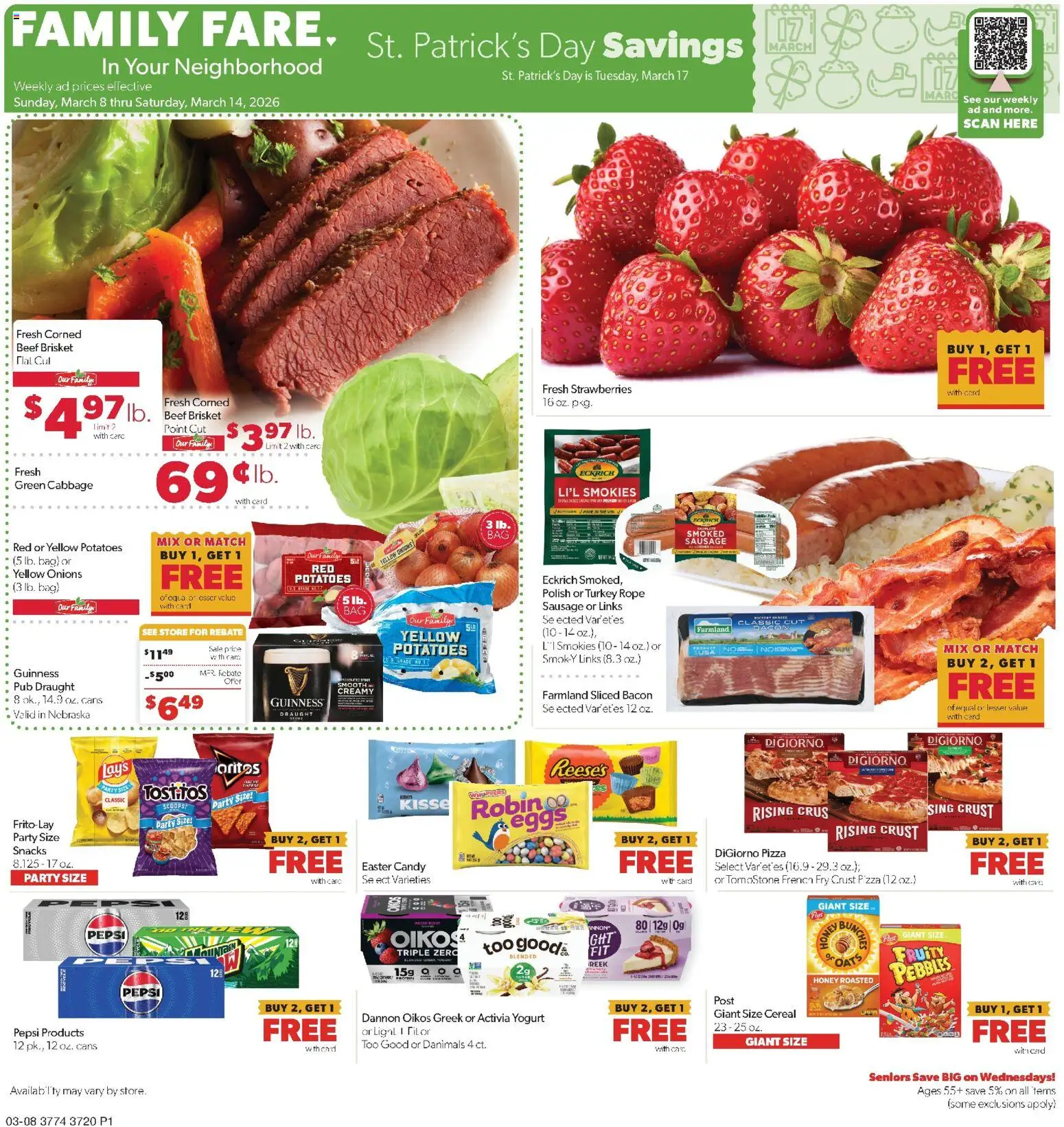Family Fare Weekly Ad - NE - valid from 08.03.2026 | Page: 1