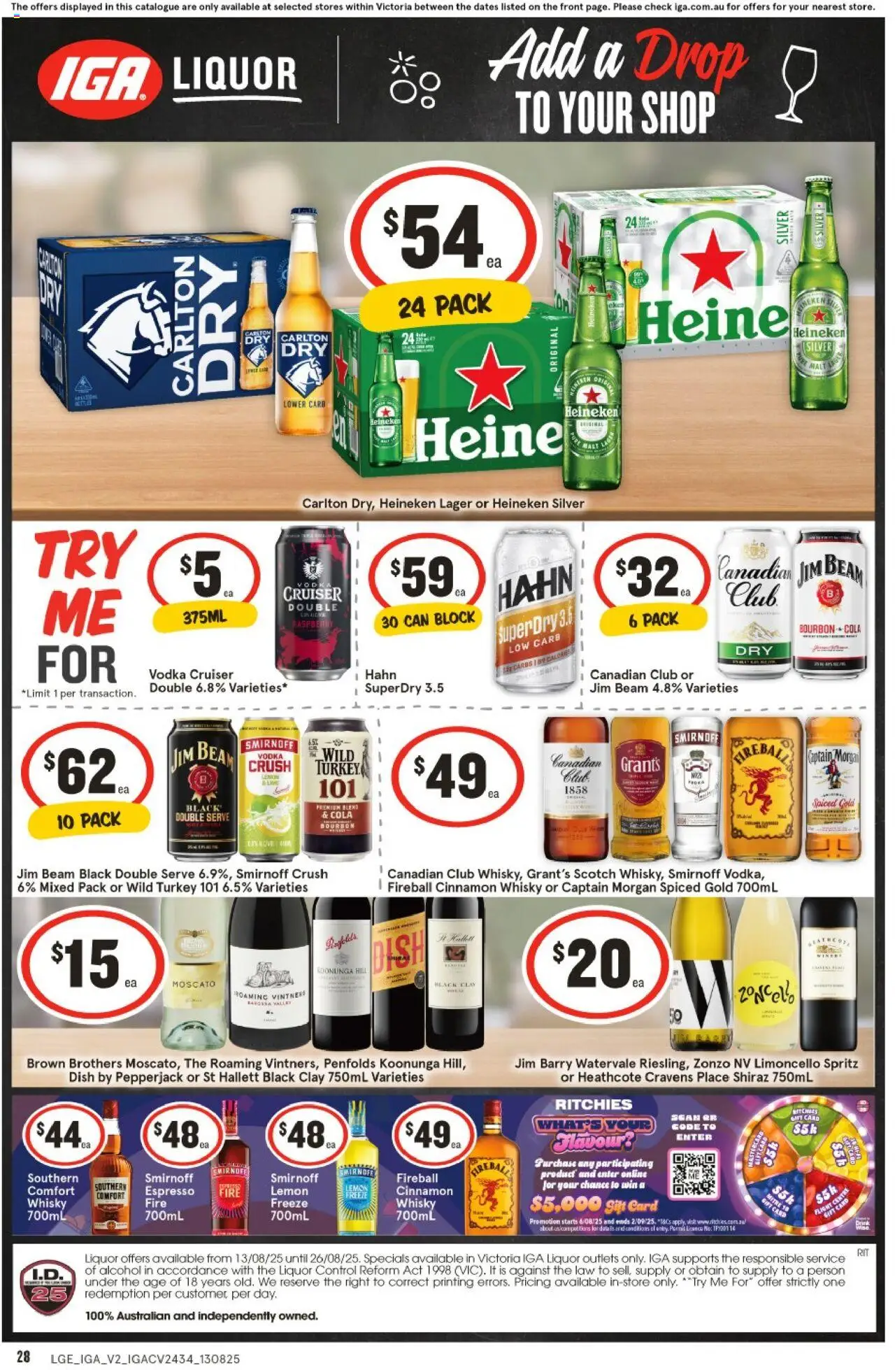 IGA catalogue - valid from 13.08.2025 | Page: 2 | Products: Vodka, Scotch, Raspberry, Clay