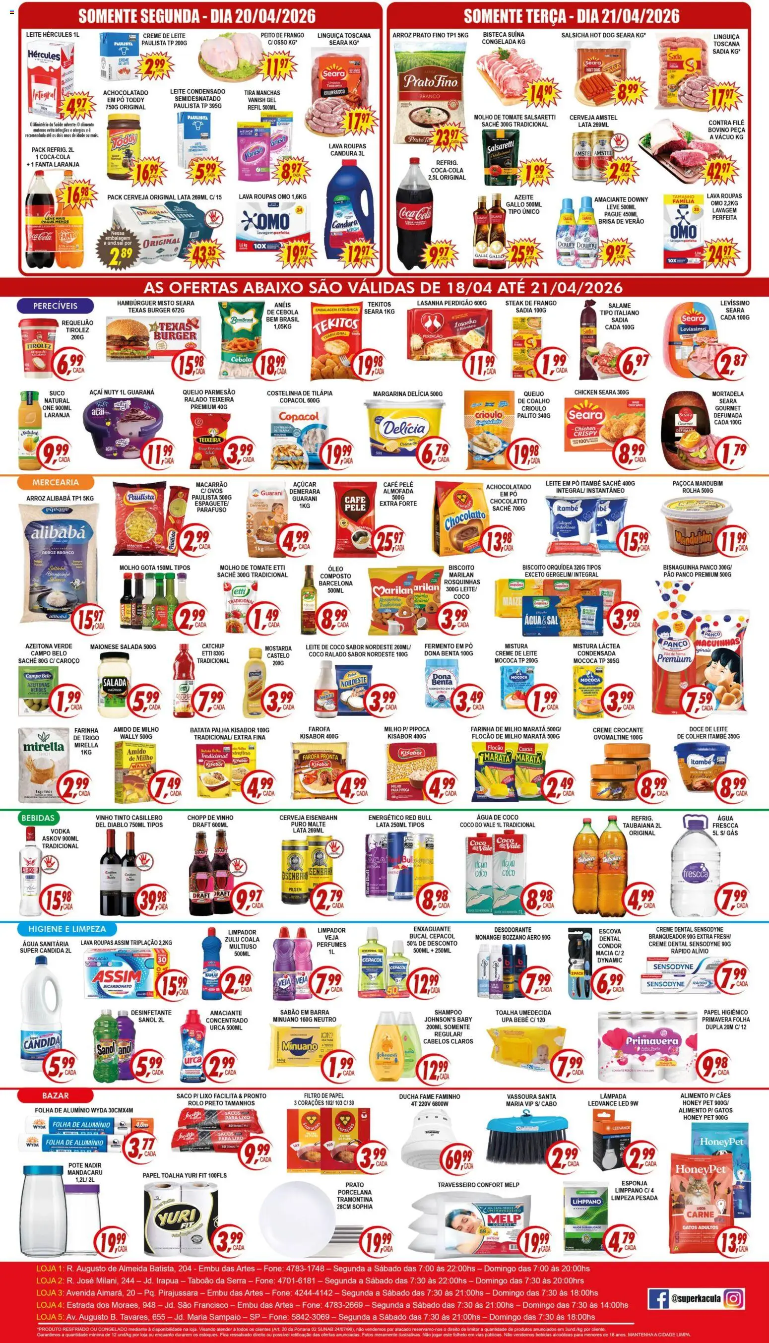 Kaçula Folheto - válido de 18.04.2026 | Página: 2 | Produtos: Sabão, Almofada, Linguiça, Creme