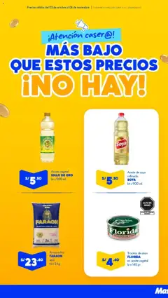 Vista previa de folleto Mass - Precios Mass Bajos - Chiclayo de la Mass válido desde 03.10.2025