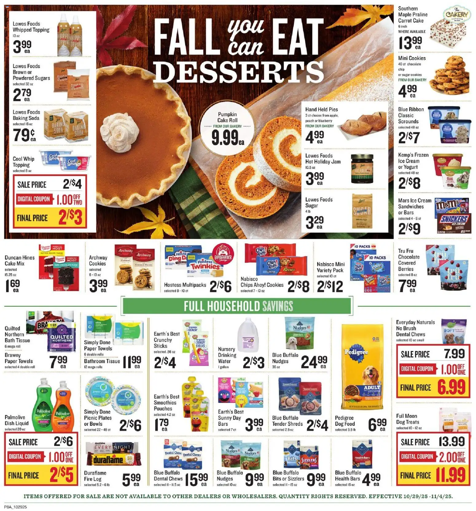 Lowes Foods Weekly Ad - NC - valid from 29.10.2025 | Page: 12 | Products: Chocolate, Carrot, Cookies, Water