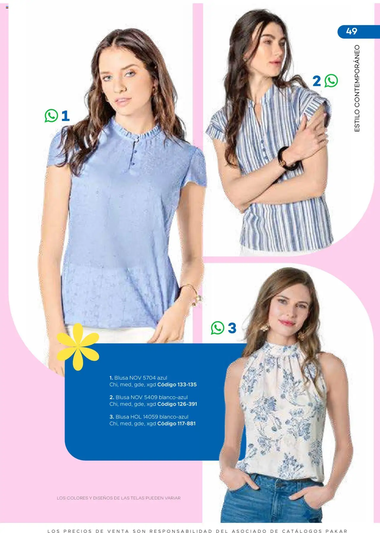 Nuevas ofertas de SC Pakar válidas en toda la República Mexicana desde el 31.01.2025. ¡Encuentra las mejores ofertas en SC Pakar catálogo Ropa! | Página: 49 | Productos: Blusa
