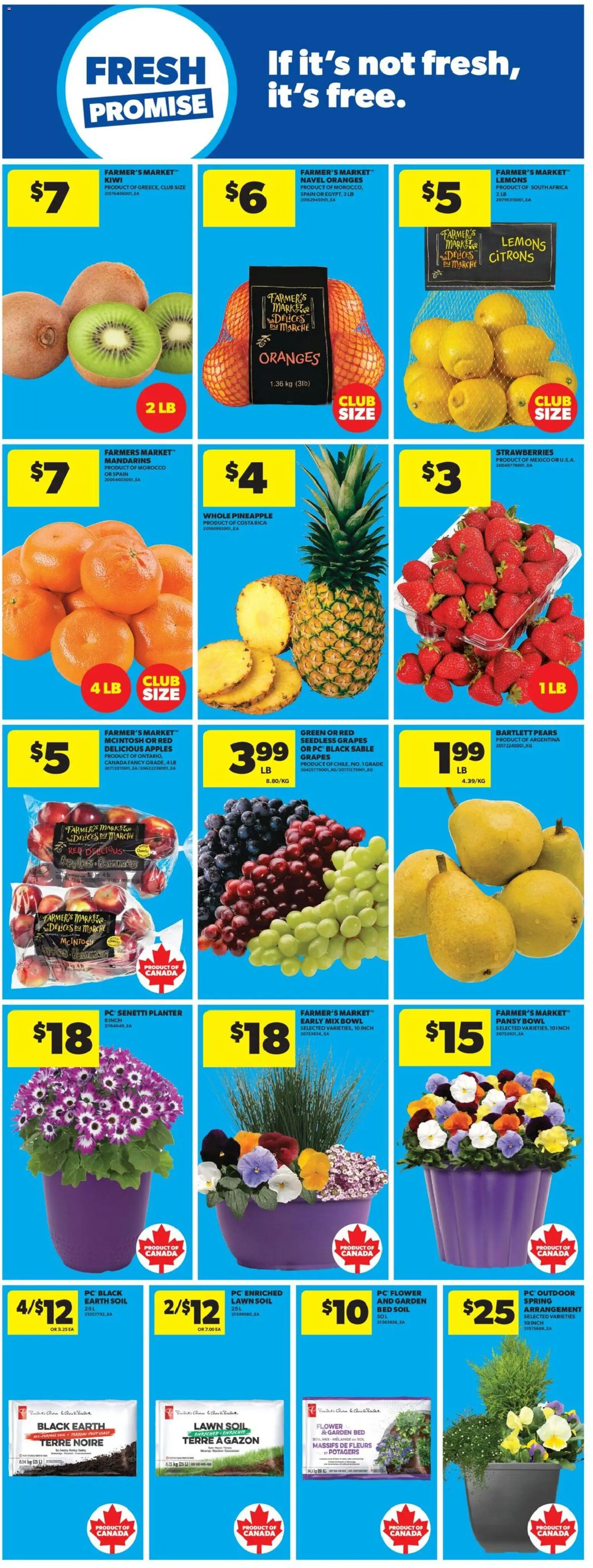 Real Canadian Superstore flyer valid from 16.04.2026 | Page: 11 | Products: Kiwi, PC, Bed, Apples