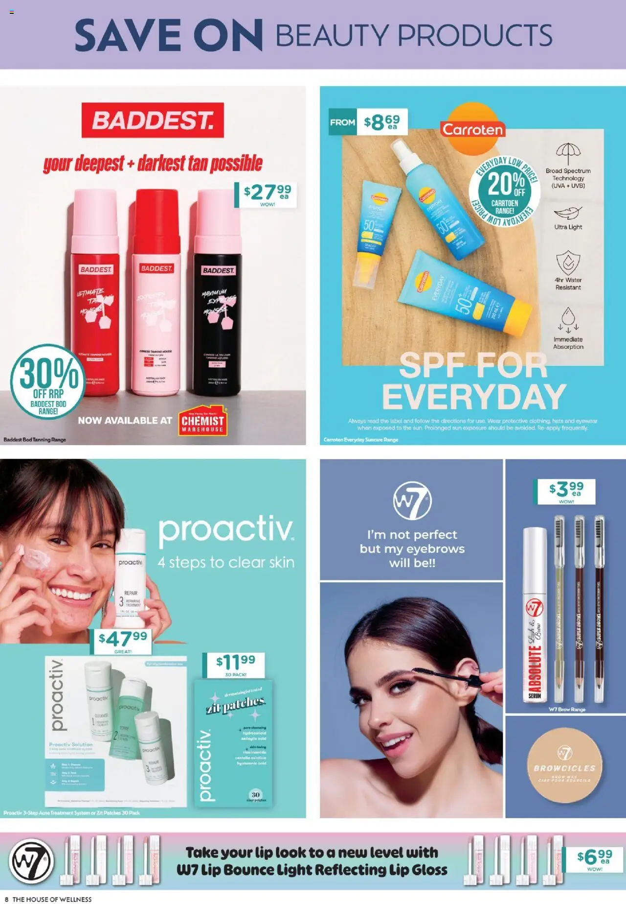 Chemist Warehouse catalogue - valid from 07.08.2025 | Page: 8 | Products: Lip gloss, Water, Mouse, Treatment