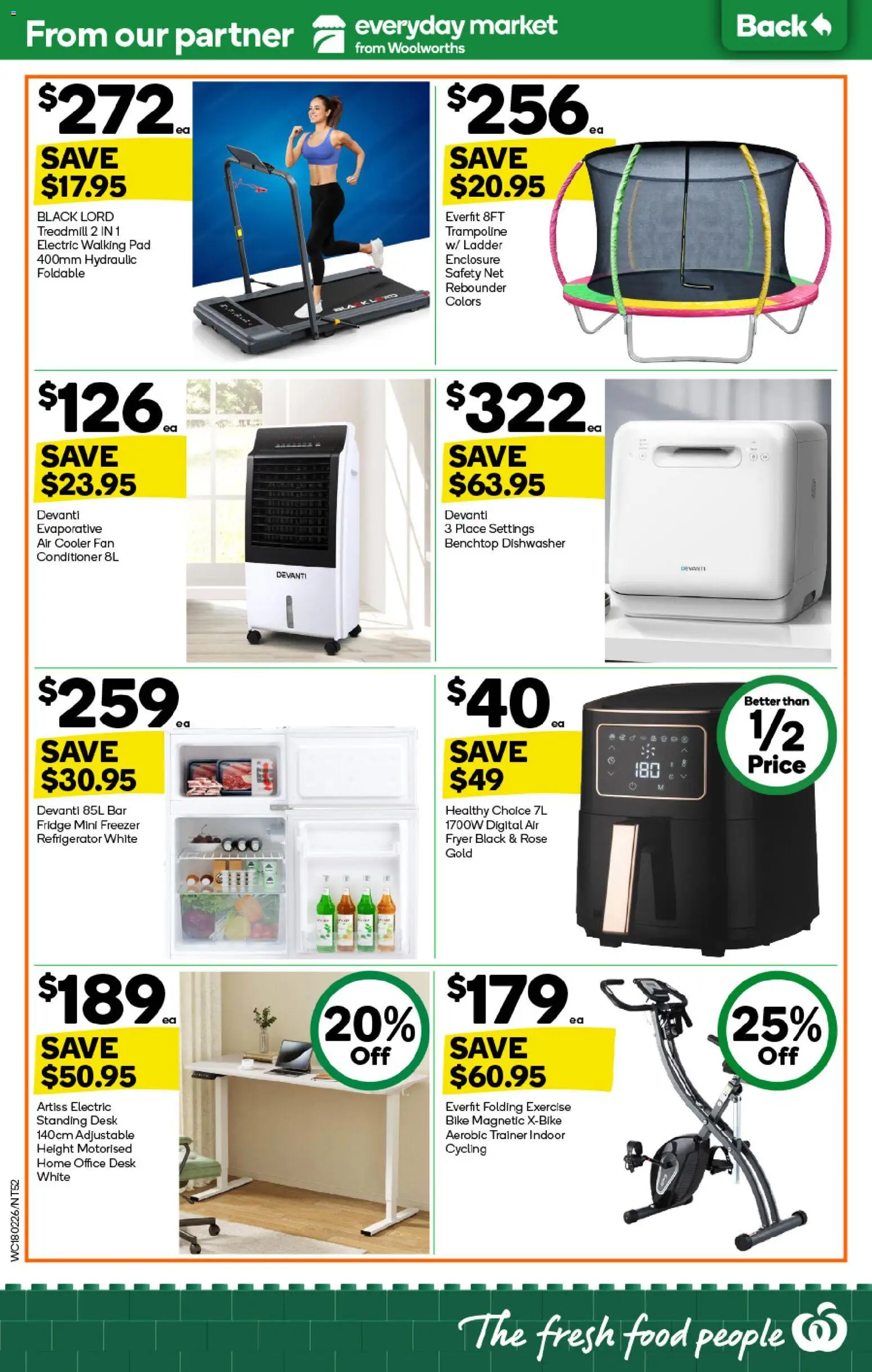 Woolworths catalogue - valid from 18.02.2026 | Page: 50 | Products: Desk, Conditioner, Digital, Fridge