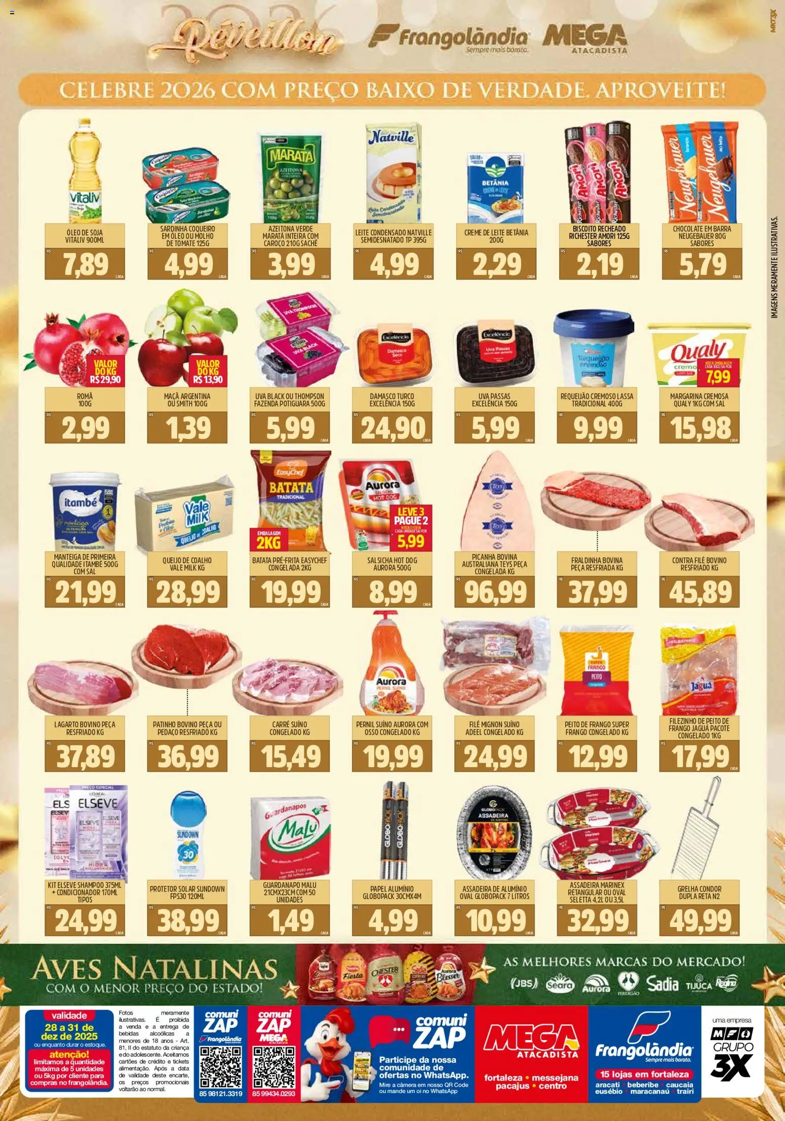 Frangolândia Folheto - válido de 28.12.2025 | Página: 2 | Produtos: Manteiga, Neugebauer, Frango, Peito de frango