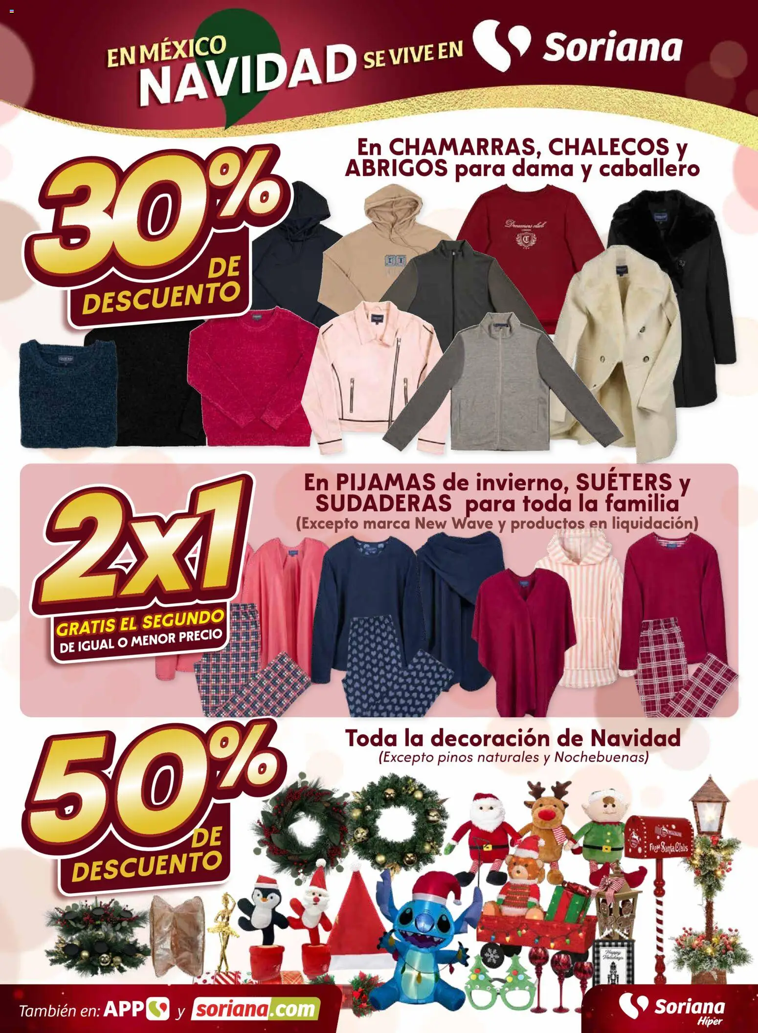 Nuevas ofertas de Soriana válidas en toda la República Mexicana desde el 27.11.2025. ¡Encuentra las mejores ofertas en Soriana - Fin de Semana Híper: Ags, Nay, Jal, Qro, Col, Mich, Gto, Hgo, Tlax, Mor, Pue, Gro, Oax, Edo. de Mex, Valle de México, Za! | Página: 7