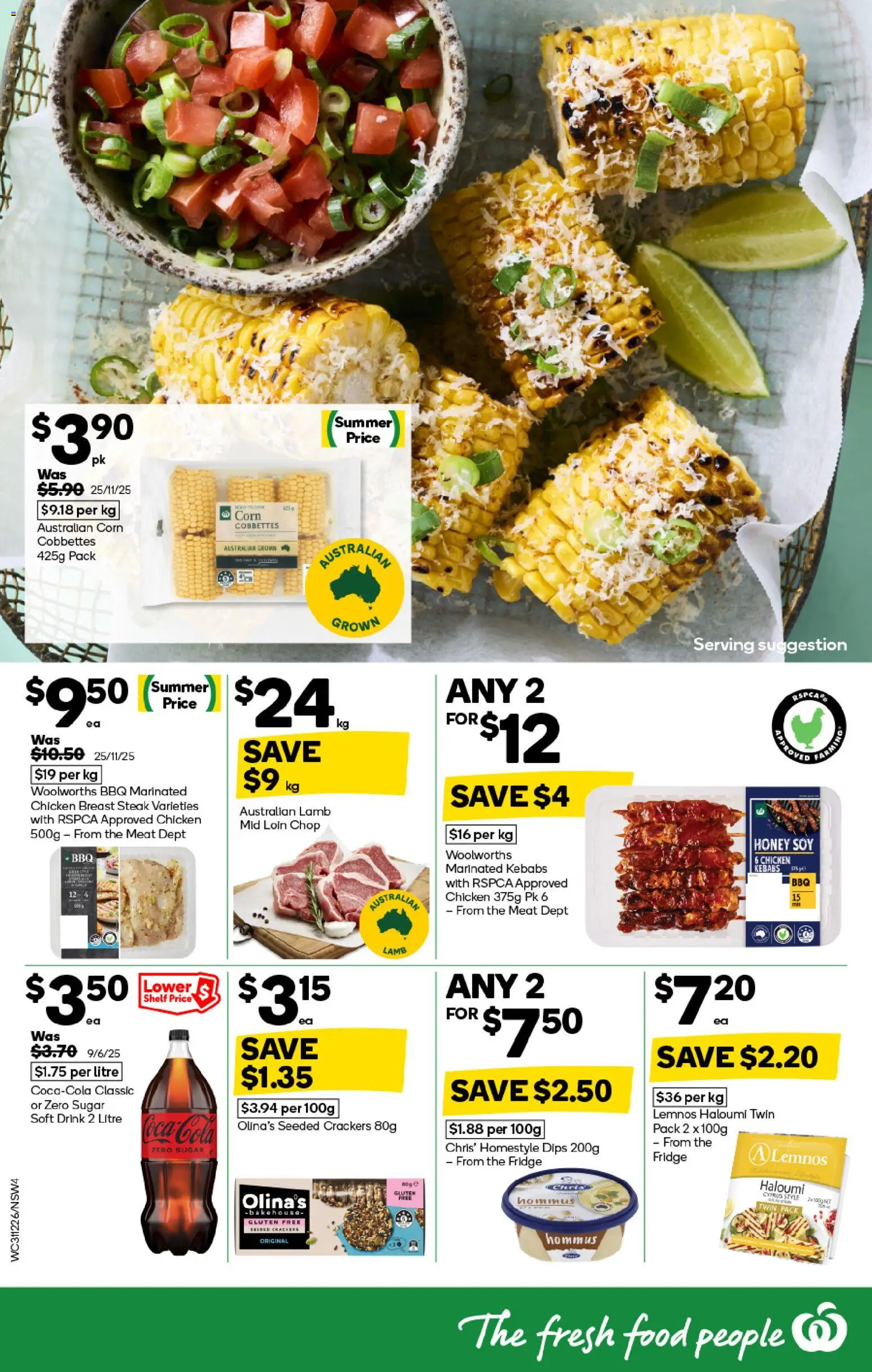 Woolworths catalogue - valid from 31.12.2025 | Page: 4 | Products: Crackers, Lamb, Meat, Steak