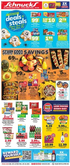 Preview of Schnucks weekly ads valid from 22.10.2025