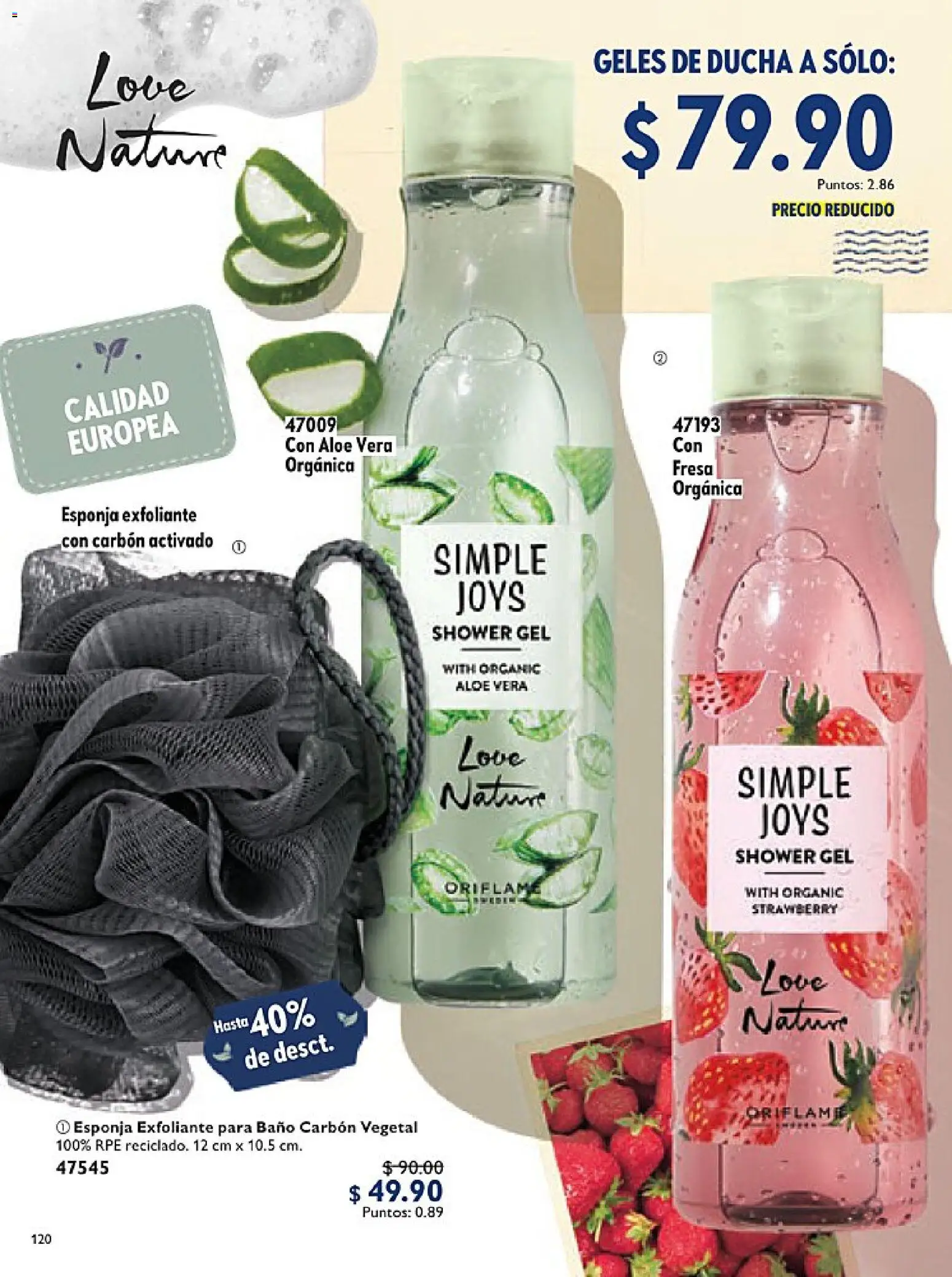 Nuevas ofertas de Oriflame válidas en toda la República Mexicana desde el 14.02.2026. ¡Encuentra las mejores ofertas en Oriflame campaña 3 2026! | Página: 120 | Productos: Fresa, Esponja, Baño
