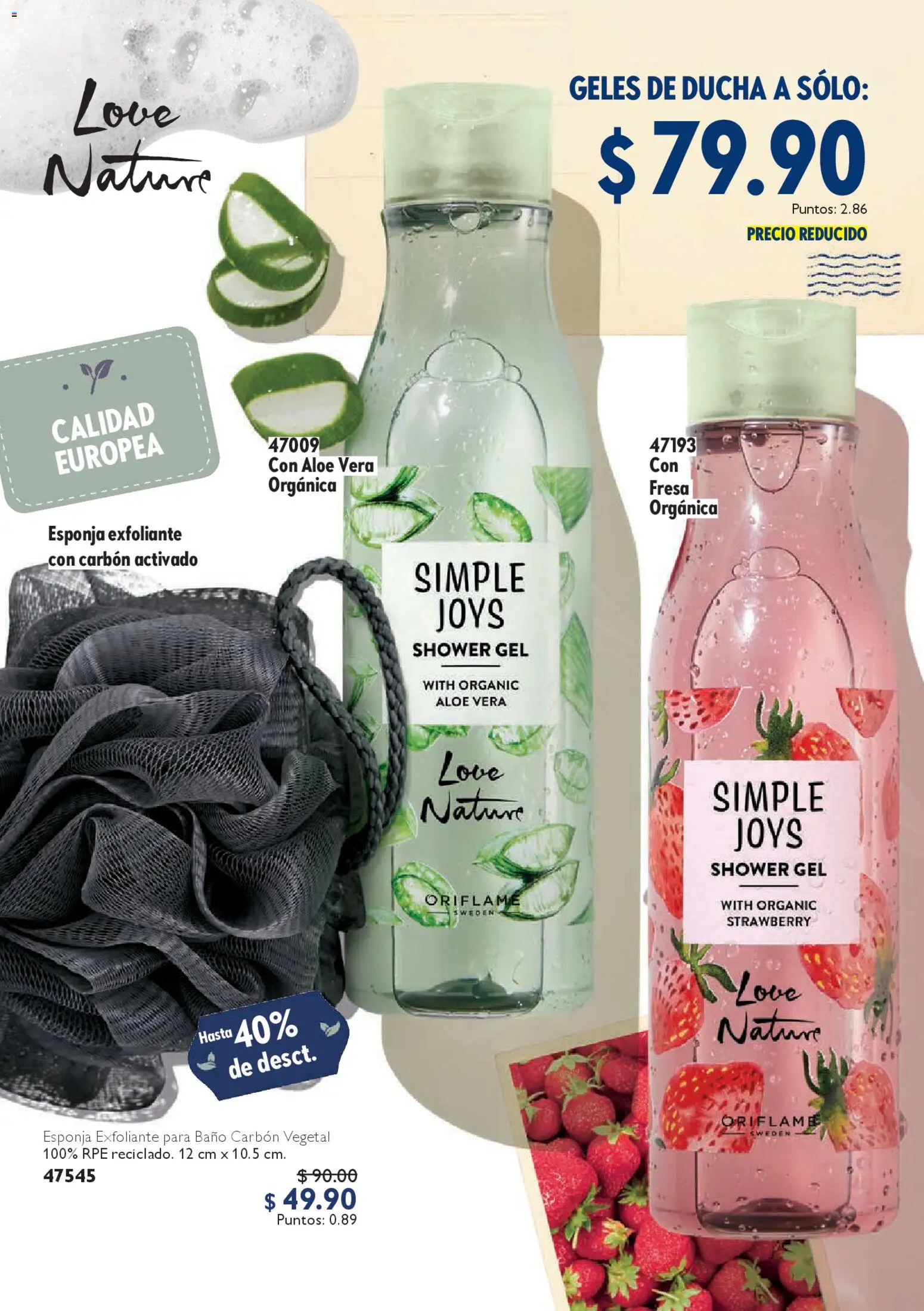 Nuevas ofertas de Oriflame válidas en toda la República Mexicana desde el 14.02.2026. ¡Encuentra las mejores ofertas en Oriflame campaña 3 2026! | Página: 120 | Productos: Fresa, Esponja, Baño