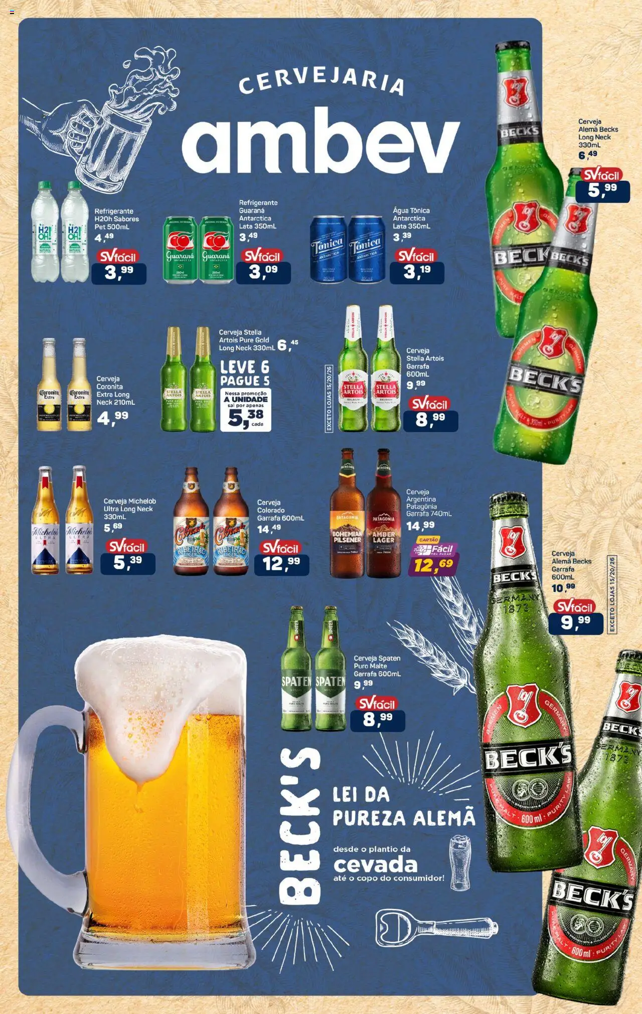 Supermercados São Vicente Folheto - válido de 17.09.2025 | Página: 2 | Produtos: Guaraná, Água tônica, Cerveja, Refrigerante