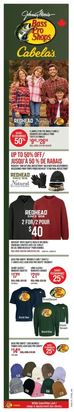 Preview of Cabelas weekly flyer / circulaire from shop Cabelas valid from 26.12.2025