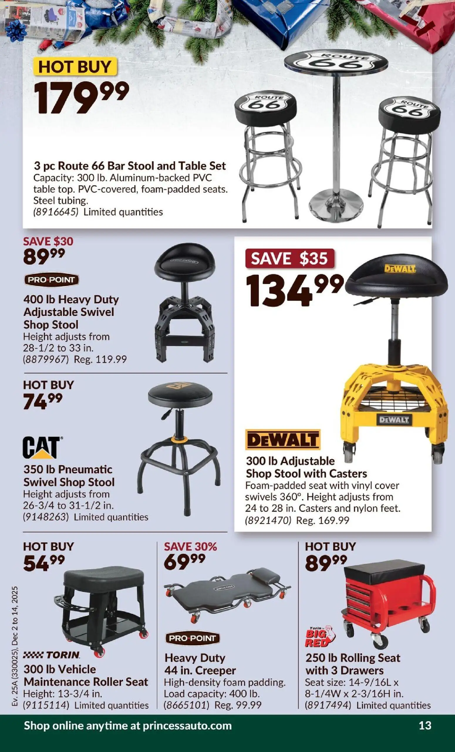 Princess Auto flyer valid from 02.12.2025 | Page: 18 | Products: PC, Table