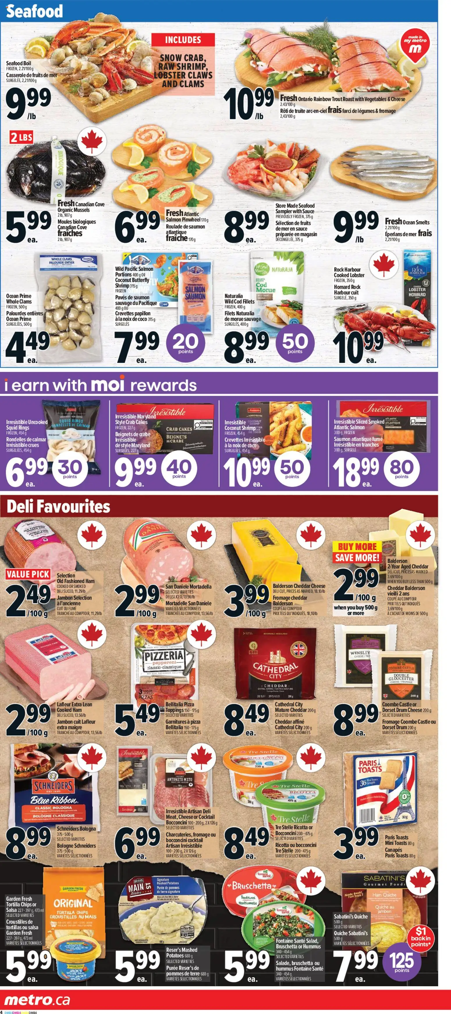 Metro flyer valid from 27.11.2025 | Page: 9 | Products: Potatoes, Cheese, Ham, Pizza