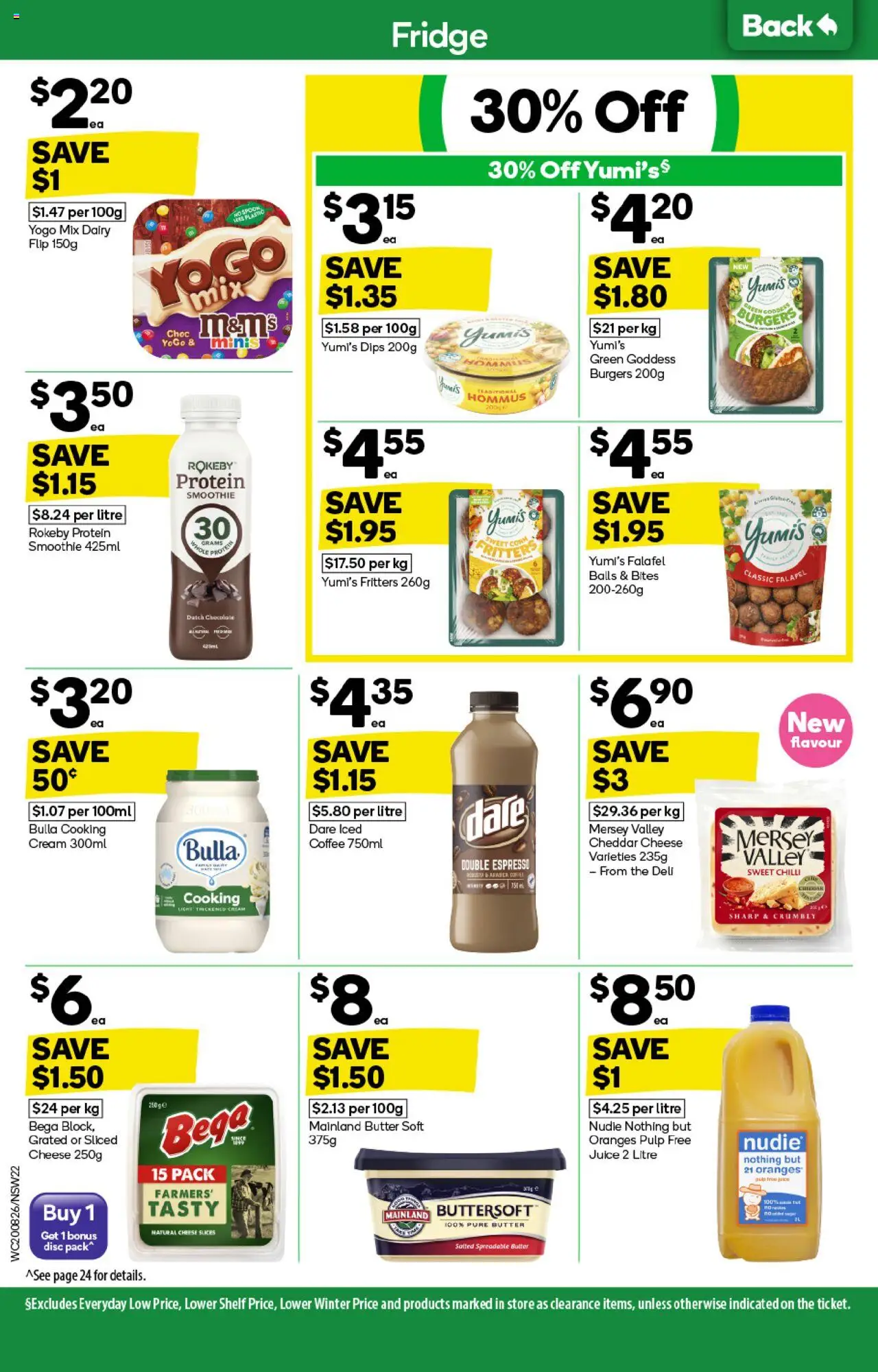 Woolworths catalogue - valid from 20.08.2025 | Page: 22 | Products: Butter, Chocolate, Juice, Oranges