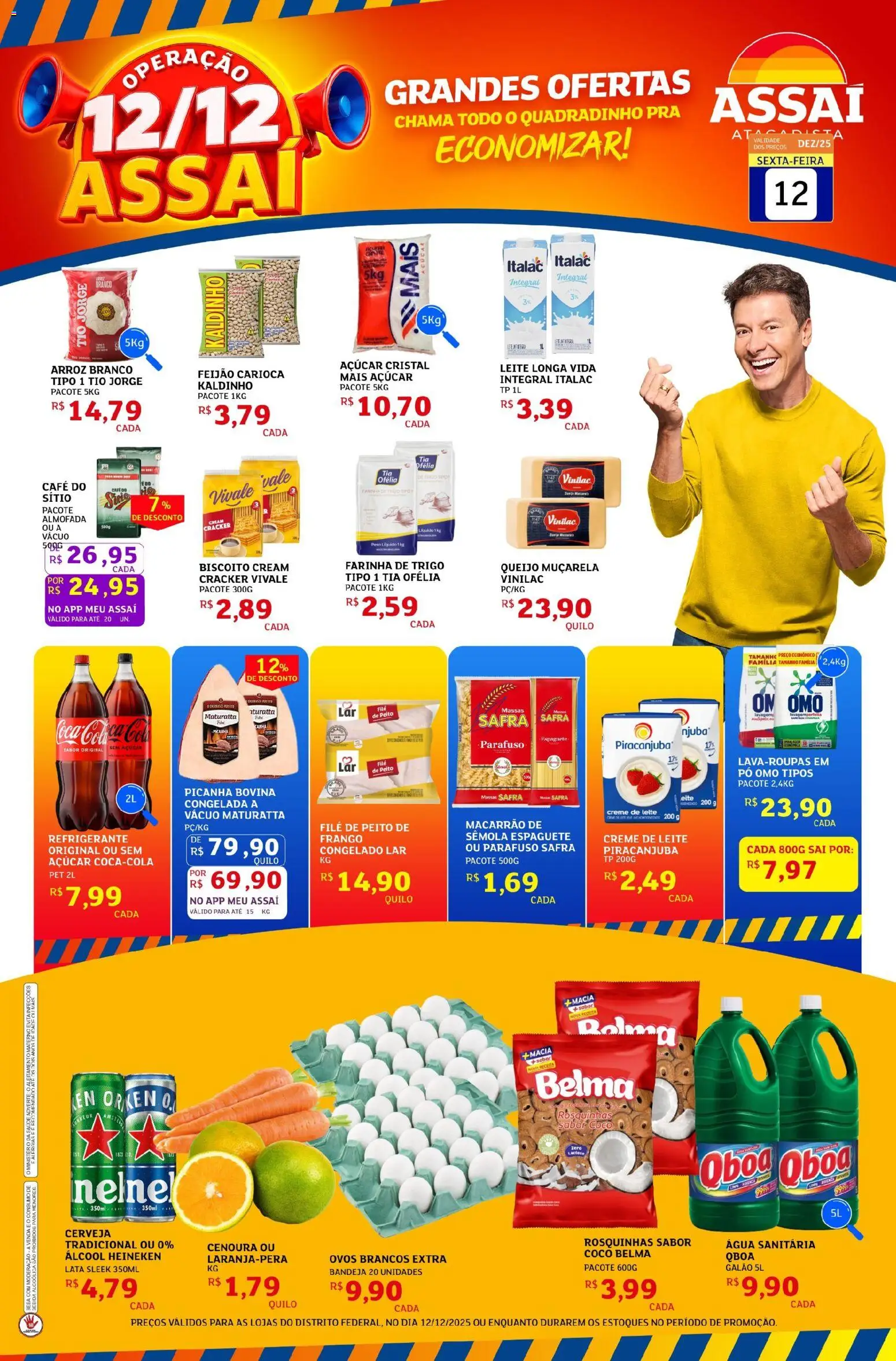 Assaí Atacadista Folheto - válido de 12.12.2025 | Página: 1 | Produtos: Coco, Biscoito, Macarrão, Creme