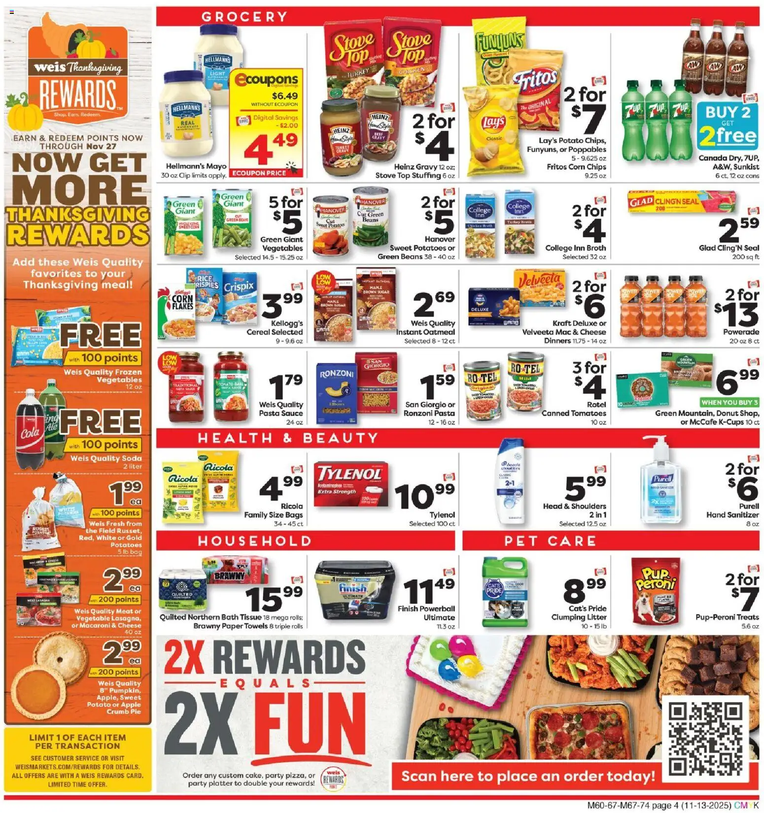 Weis Weekly Circular - MD - valid from 13.11.2025 | Page: 4 | Products: Cheese, Rice, Bag, Stove