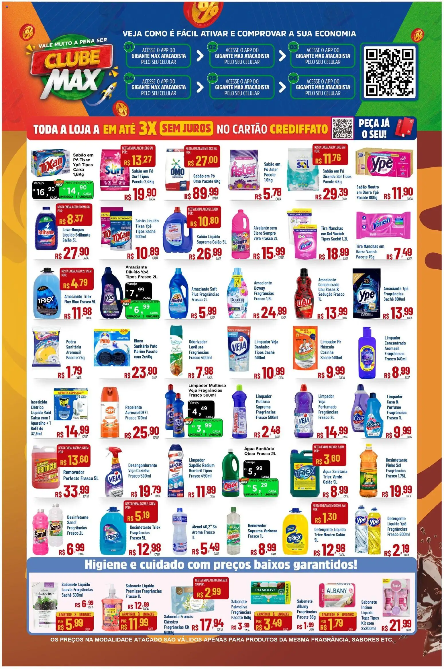 Max Atacadista Folheto - válido de 02.03.2026 | Página: 6 | Produtos: Cará, Amaciante downy, Tira manchas, Alvejante