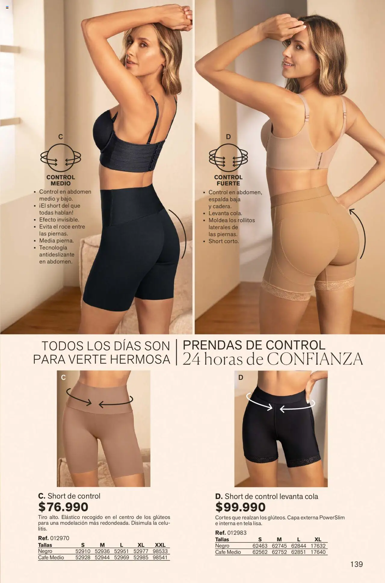 Leonisa revista - valida desde el 01.09.2025 | Página: 139 | Productos: Short, Café