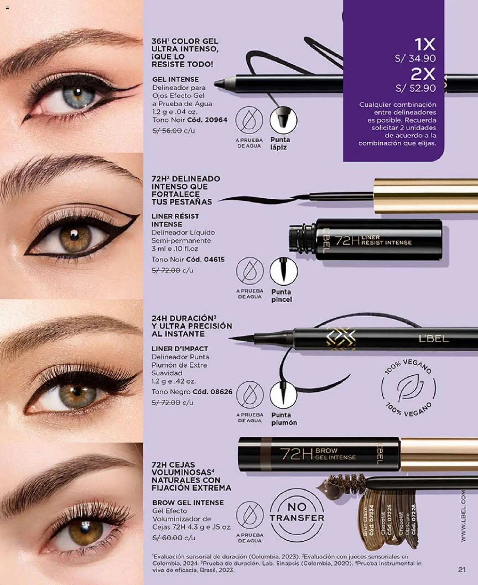 Catálogo L'Bel válido desde 27.12.2025 | Página: 21 | Productos: Delineador, Pincel