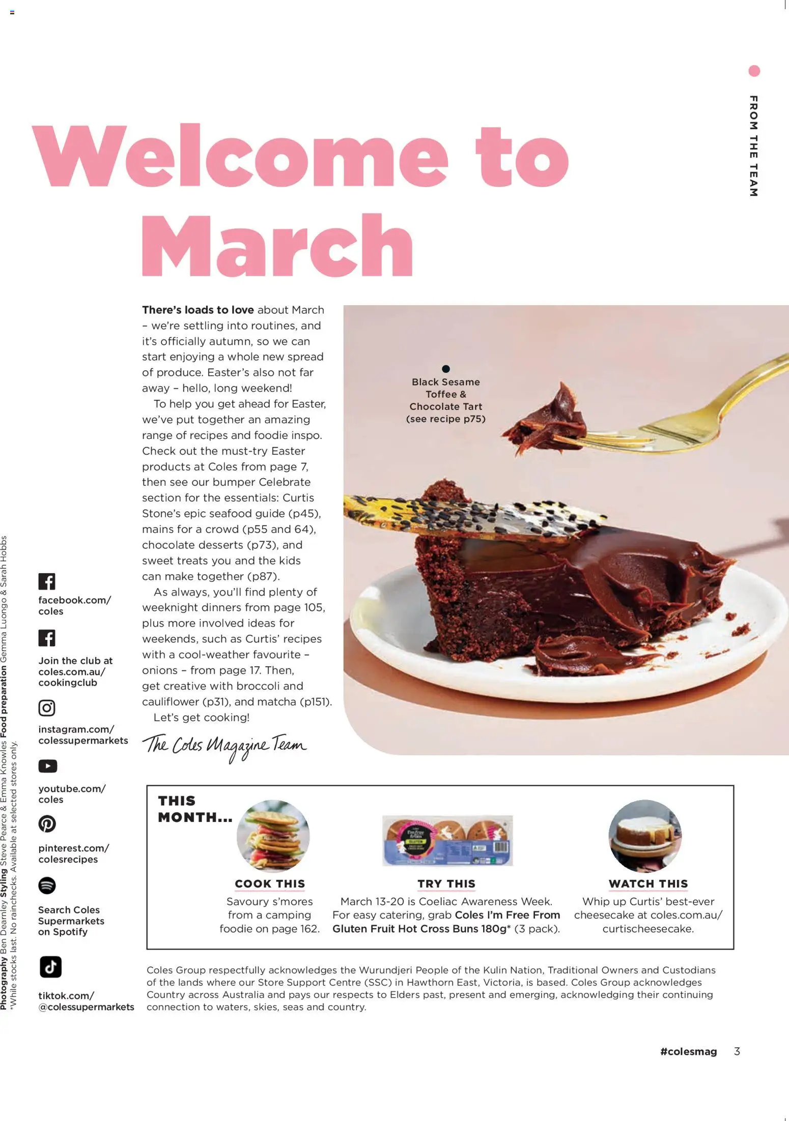 Coles catalogue - valid from 05.03.2026 | Page: 3 | Products: Chocolate, Seafood, Cauliflower, Watch