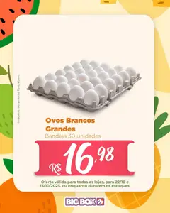 Big Box - Ofertas Sacolão - Pré-Visualização do folheto da loja Big Box, válido de 22.10.2025 | Página: 10 | Produtos: Ovos, Bandeja