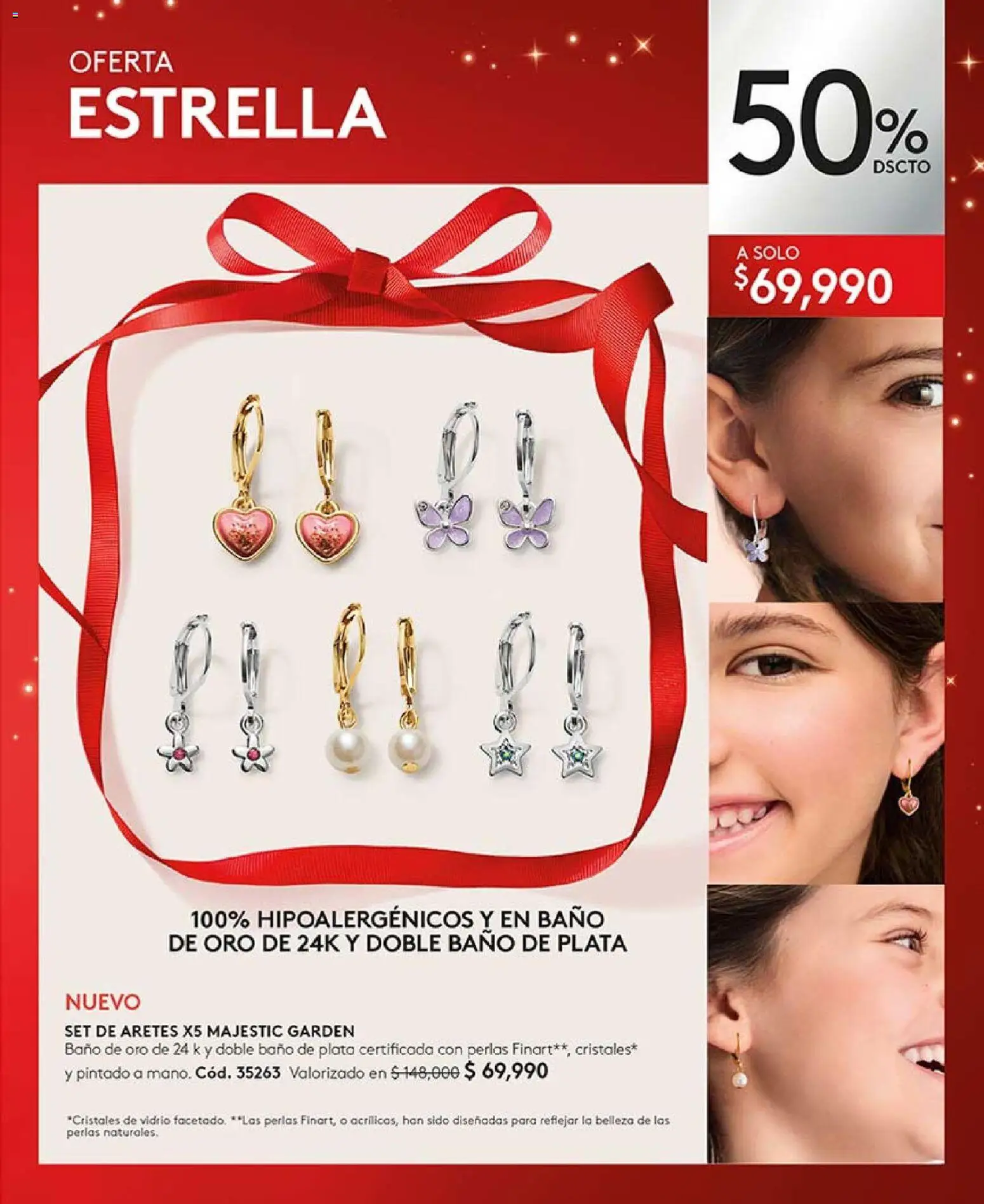 Ésika revista - valida desde el 03.11.2025 | Página: 103 | Productos: Aretes, Baño
