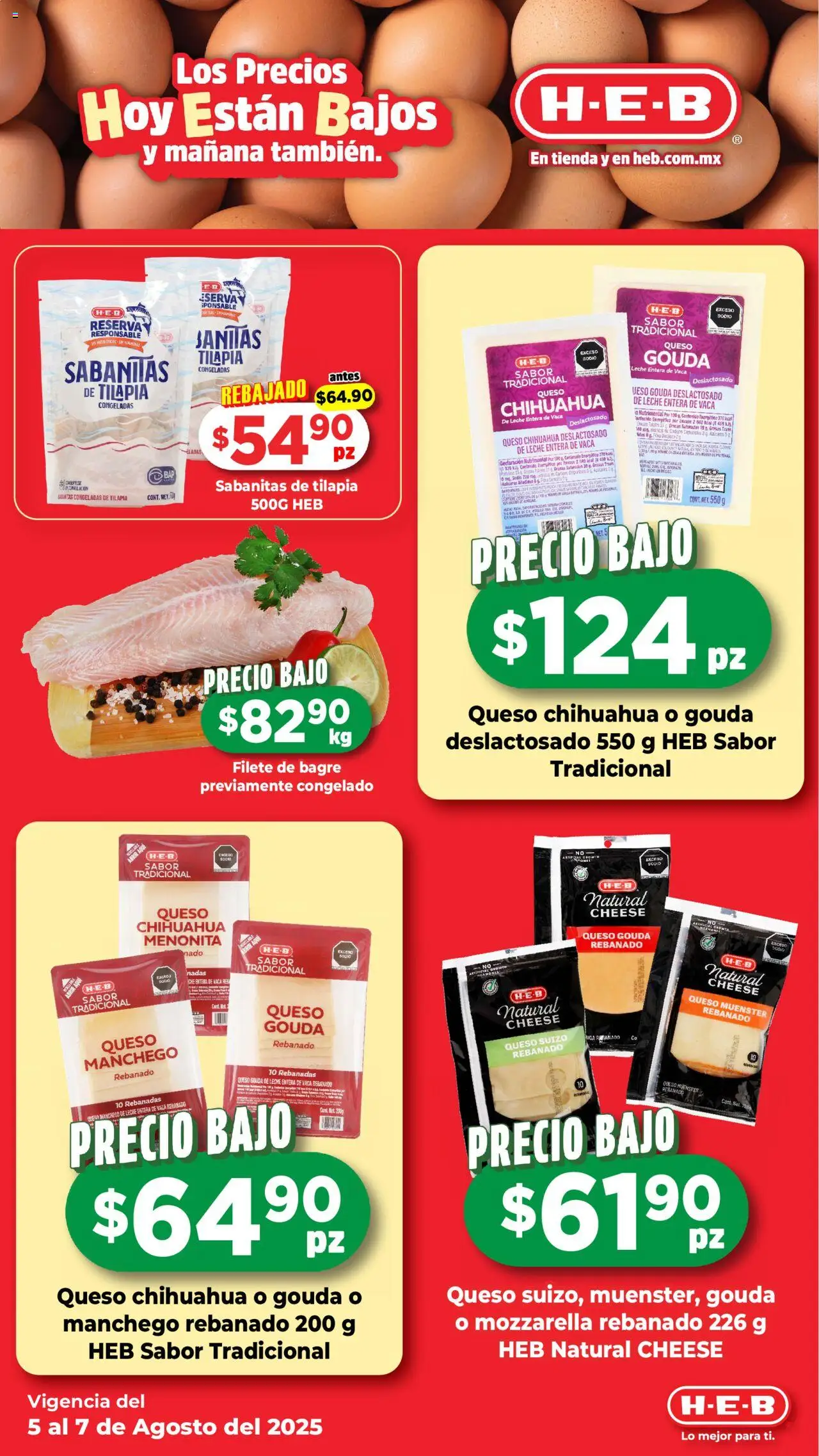 Nuevas ofertas de H-E-B válidas en toda la República Mexicana desde el 05.08.2025. ¡Encuentra las mejores ofertas en H-E-B folleto! | Página: 2 | Productos: Leche, Queso