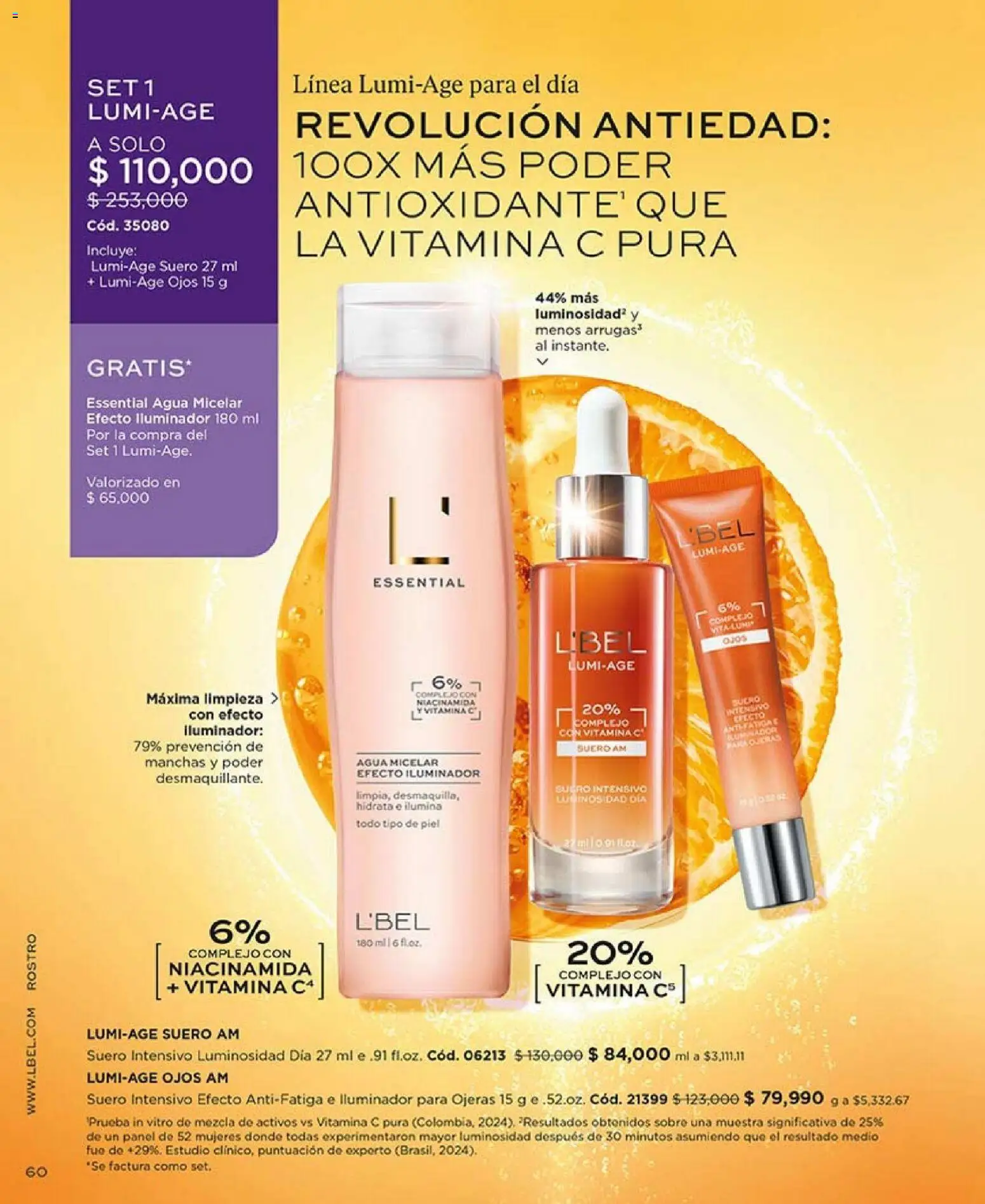 L'Bel revista - valida desde el 01.04.2026 | Página: 64 | Productos: Agua, Agua micelar, Iluminador, Sobre