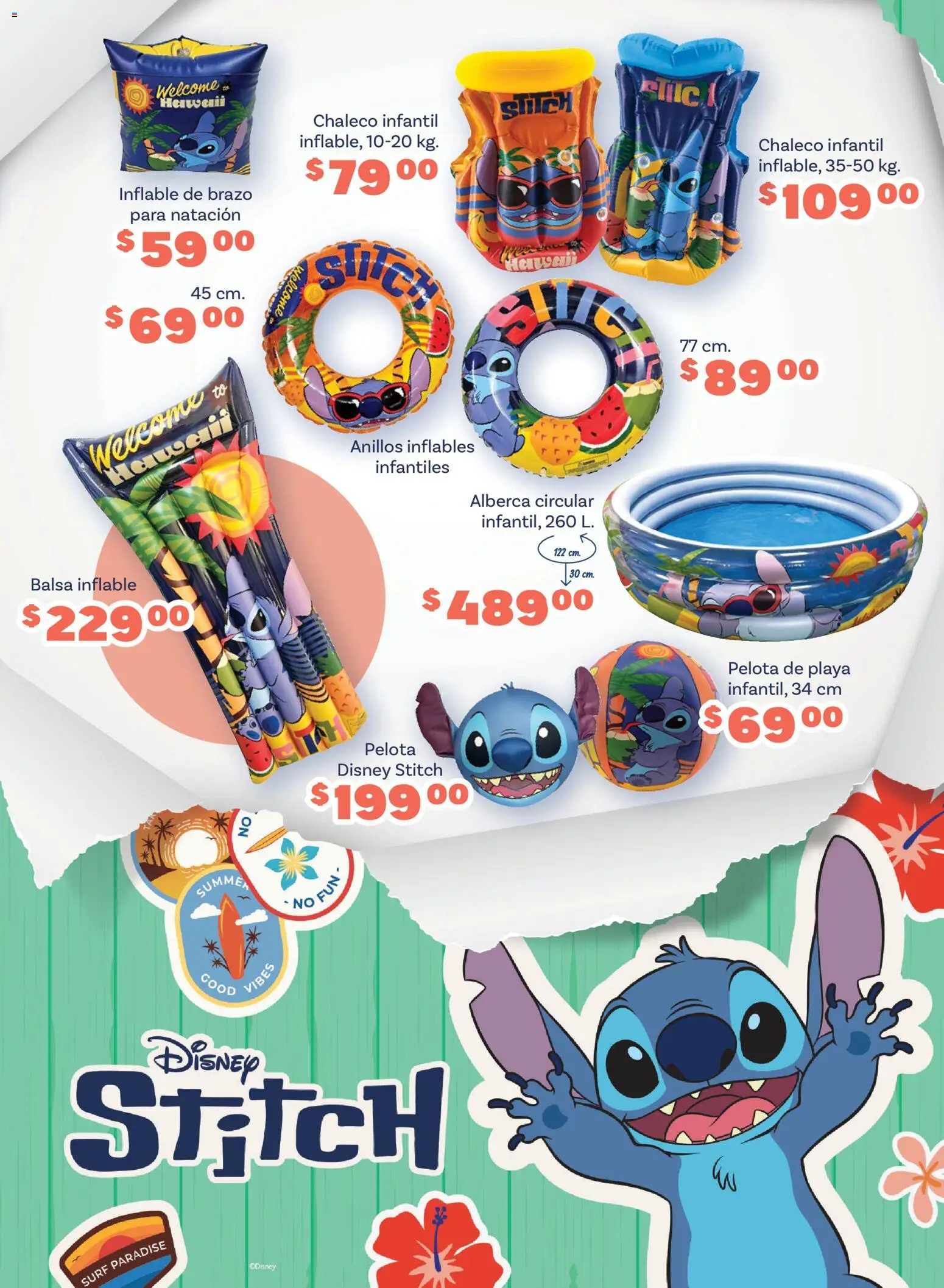 Nuevas ofertas de Soriana válidas en toda la República Mexicana desde el 26.03.2026. ¡Encuentra las mejores ofertas en Soriana Especial Stitch Híper! | Página: 11 | Productos: Chaleco, Pelota