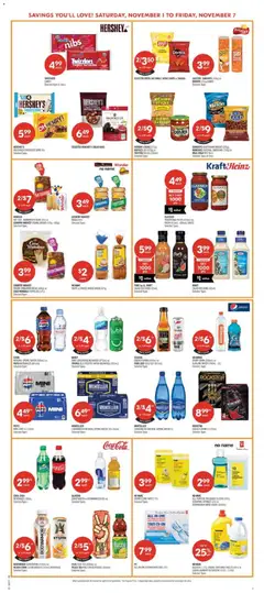 Preview of Shoppers weekly flyer / circulaire from shop Shoppers valid from 01.11.2025 | Page: 8 | Products: Cookies, Fabric softener, Detergent, Bread