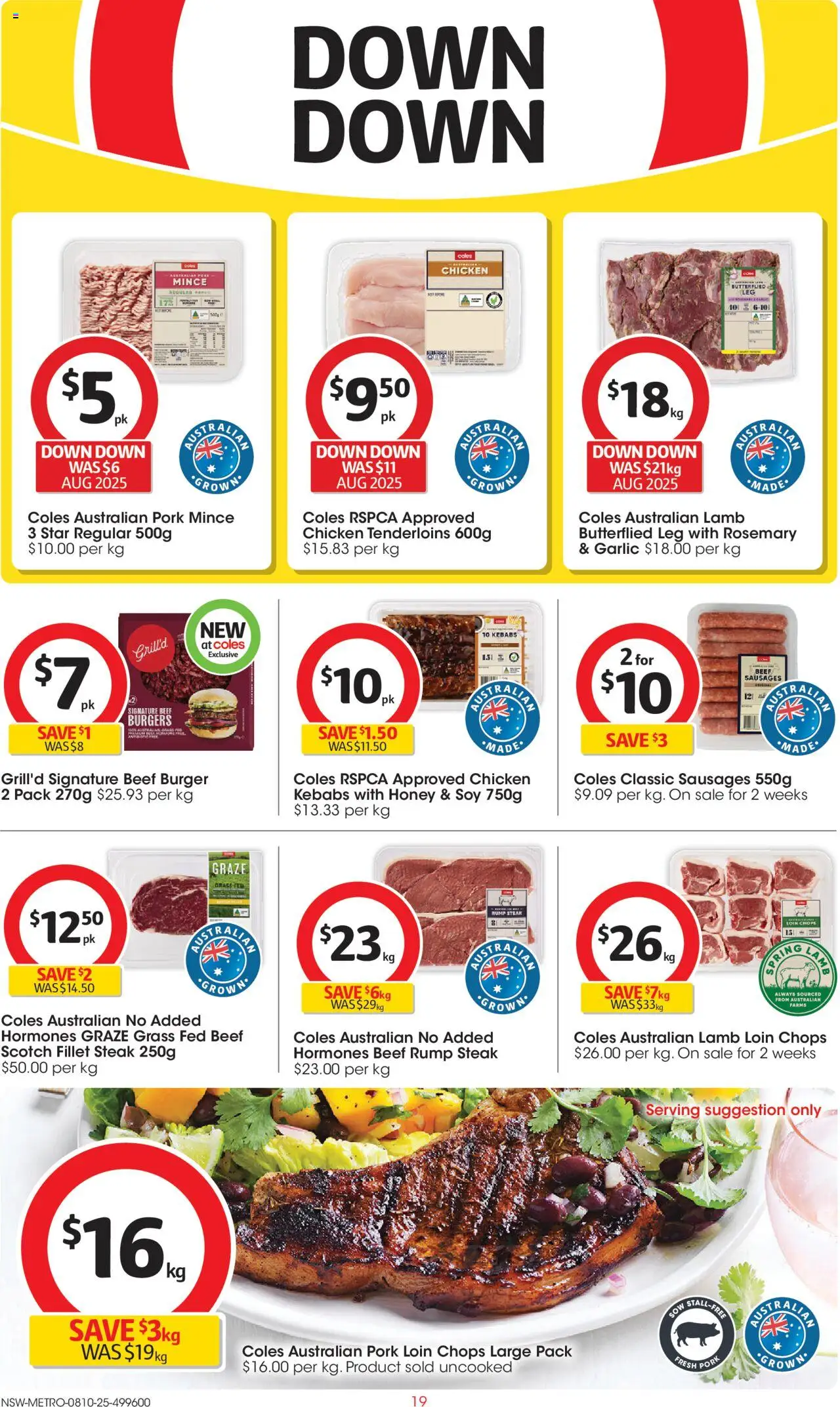 Coles catalogue - valid from 08.10.2025 | Page: 19 | Products: Pork, Lamb, Scotch, Garlic