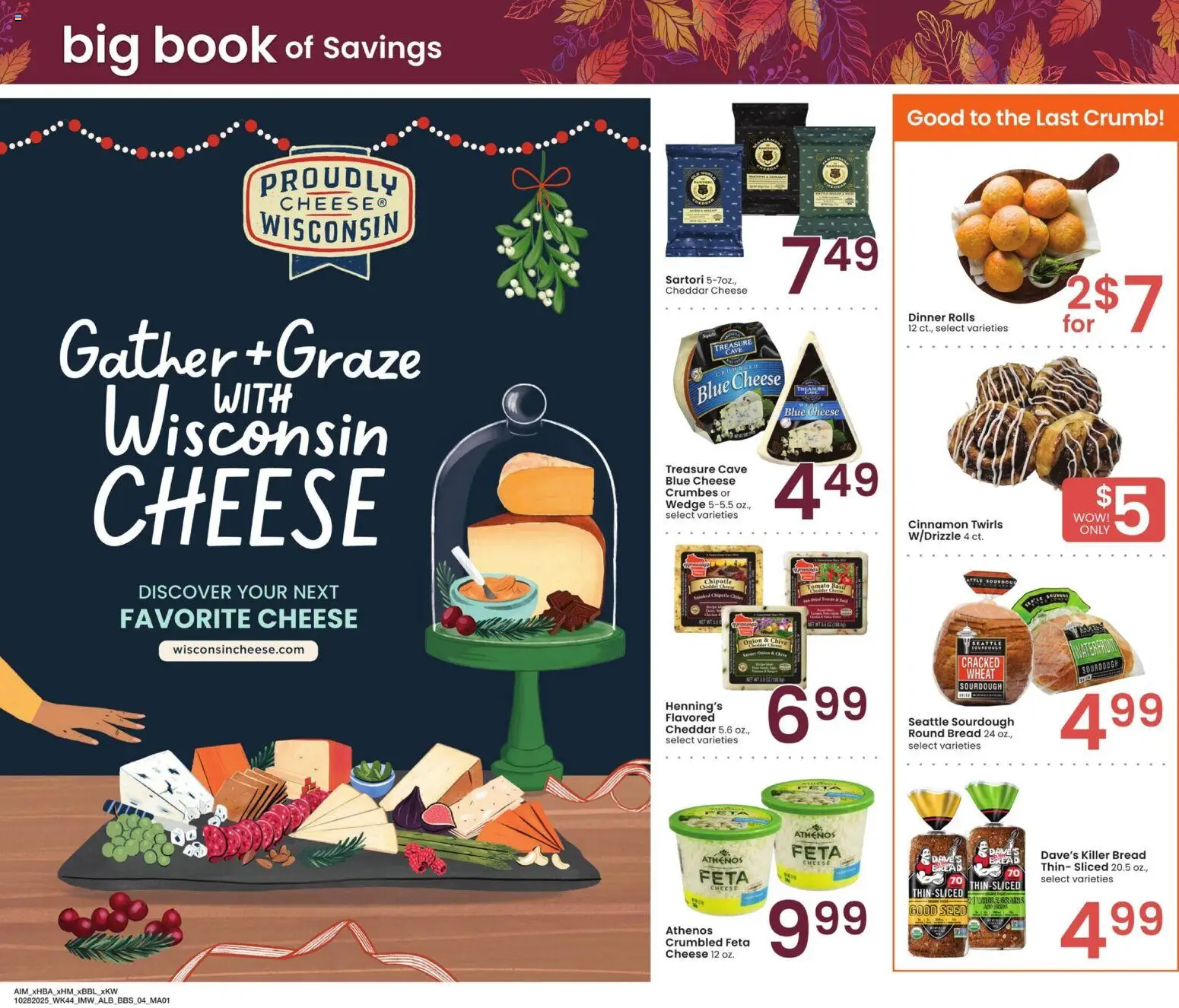 Albertsons Big Book of Savings - valid from 28.10.2025 | Page: 4 | Products: Cheese, Bread, Chips, Onion