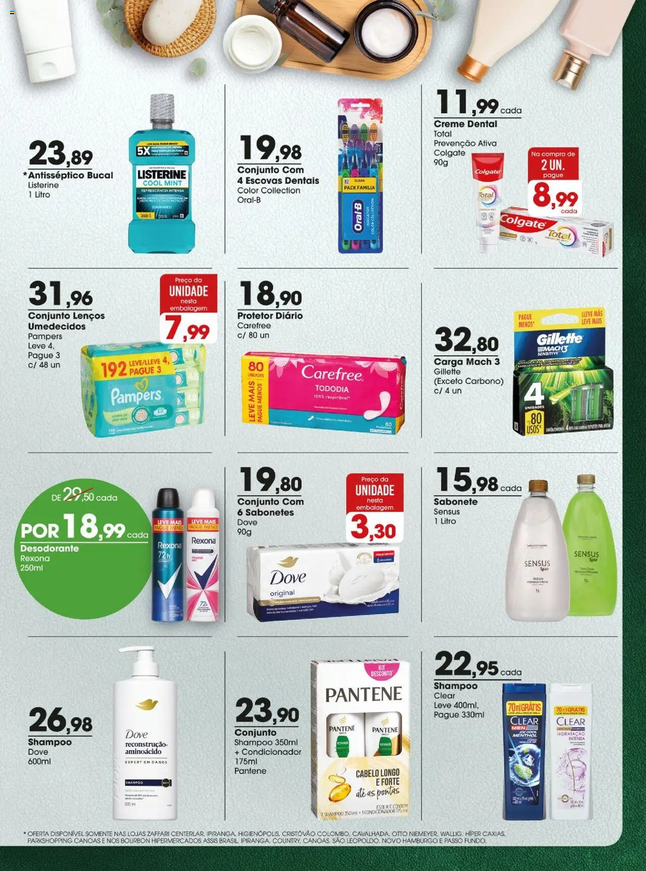 Zaffari Folheto - válido de 26.09.2025 | Página: 13 | Produtos: Shampoo, Desodorante, Bourbon, Dove