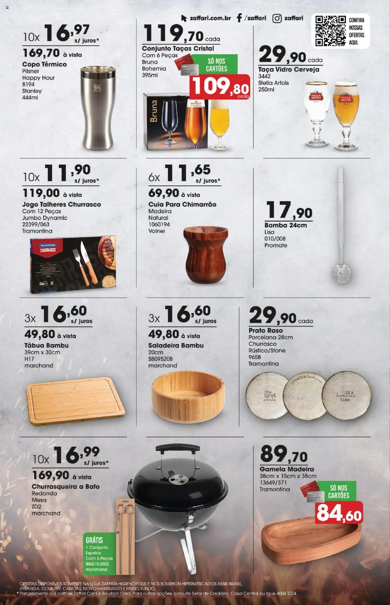 Zaffari Folheto - válido de 11.09.2025 | Página: 8 | Produtos: Talheres, Caixa, Bourbon, Churrasqueira