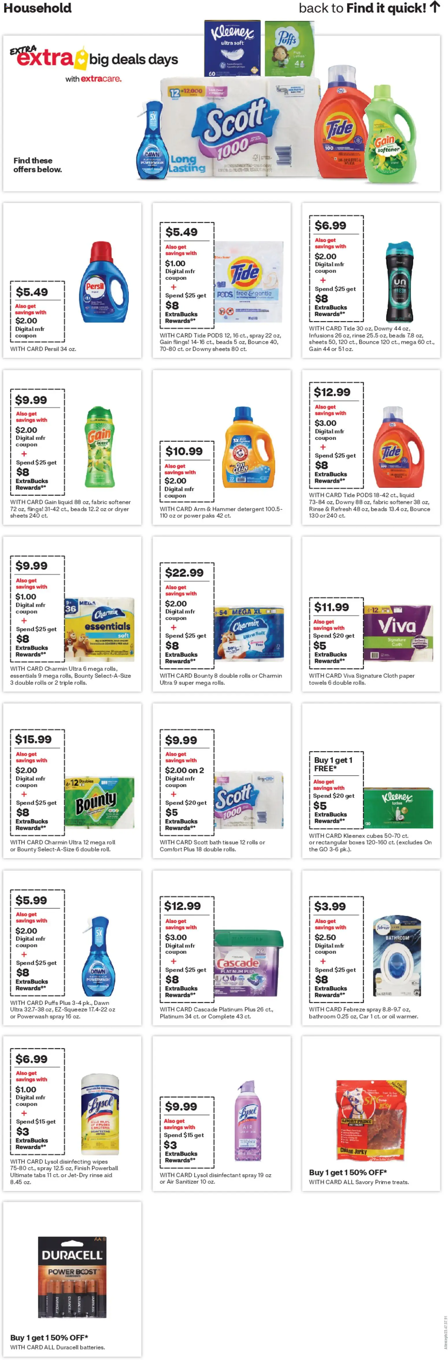 CVS Pharmacy Weekly Ad - valid from 11.01.2026 | Page: 17 | Products: Bath, Hammer, Fabric softener, Dryer