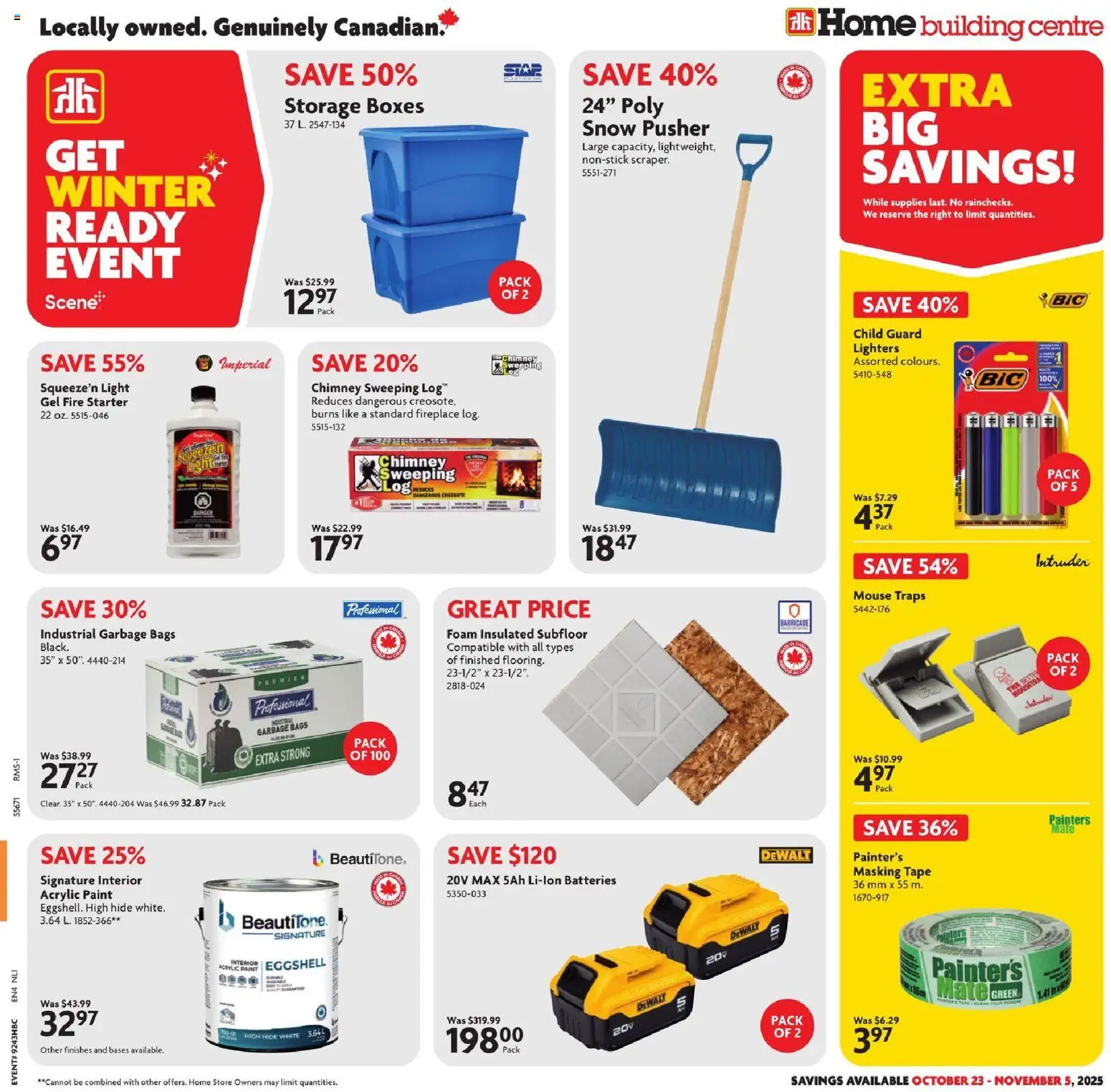 Home Hardware flyer valid from 23.10.2025 | Page: 1 | Products: Mouse