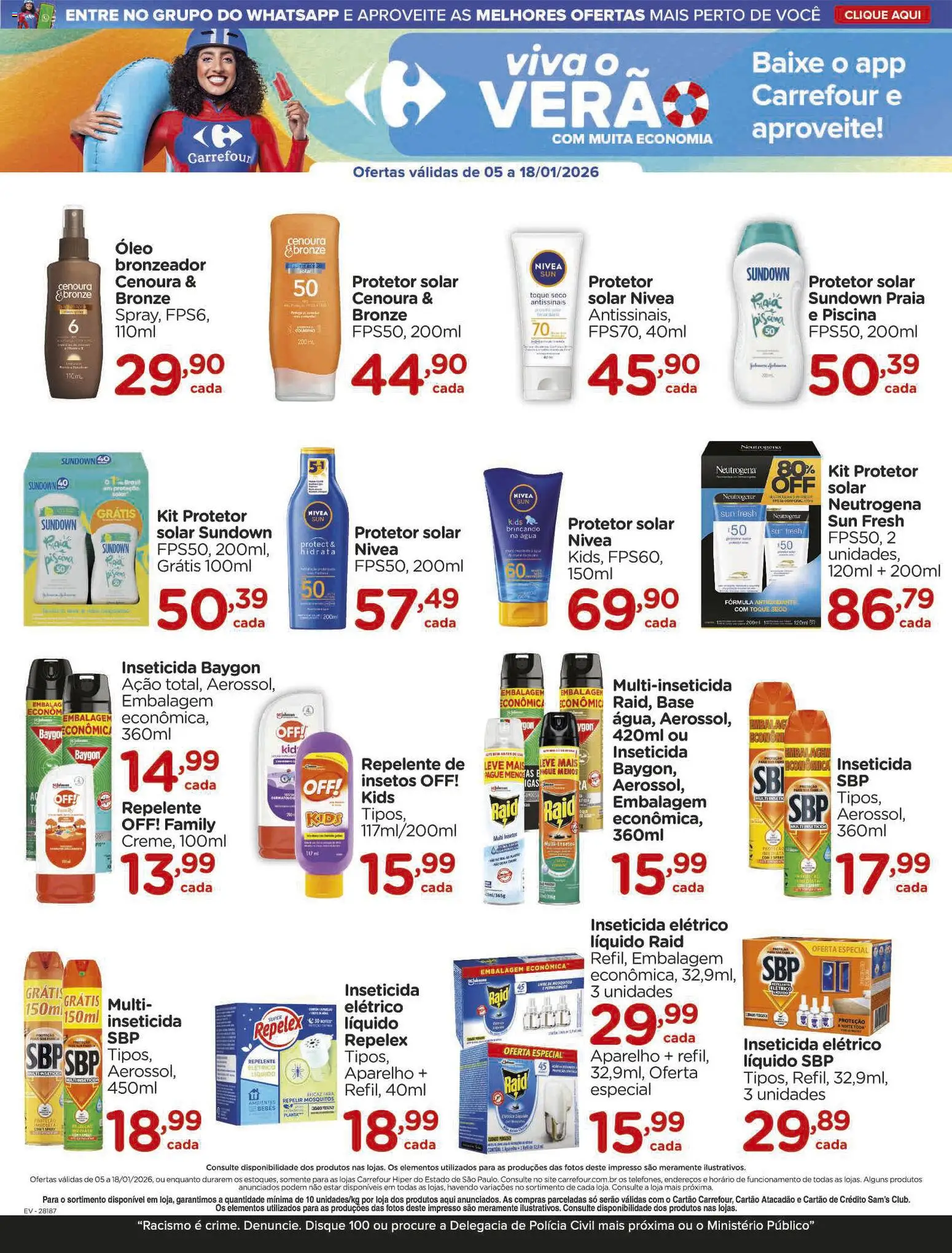 Carrefour Folheto - válido de 05.01.2026 | Página: 7 | Produtos: Base, Cenoura, Piscina, Repelente