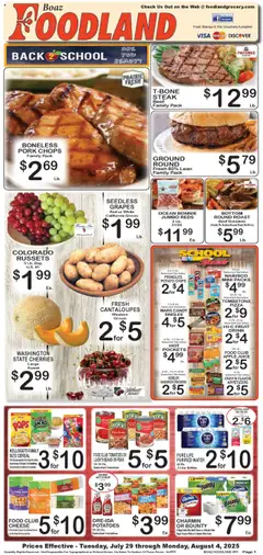 Preview of Foodland weekly ads valid from 29.07.2025