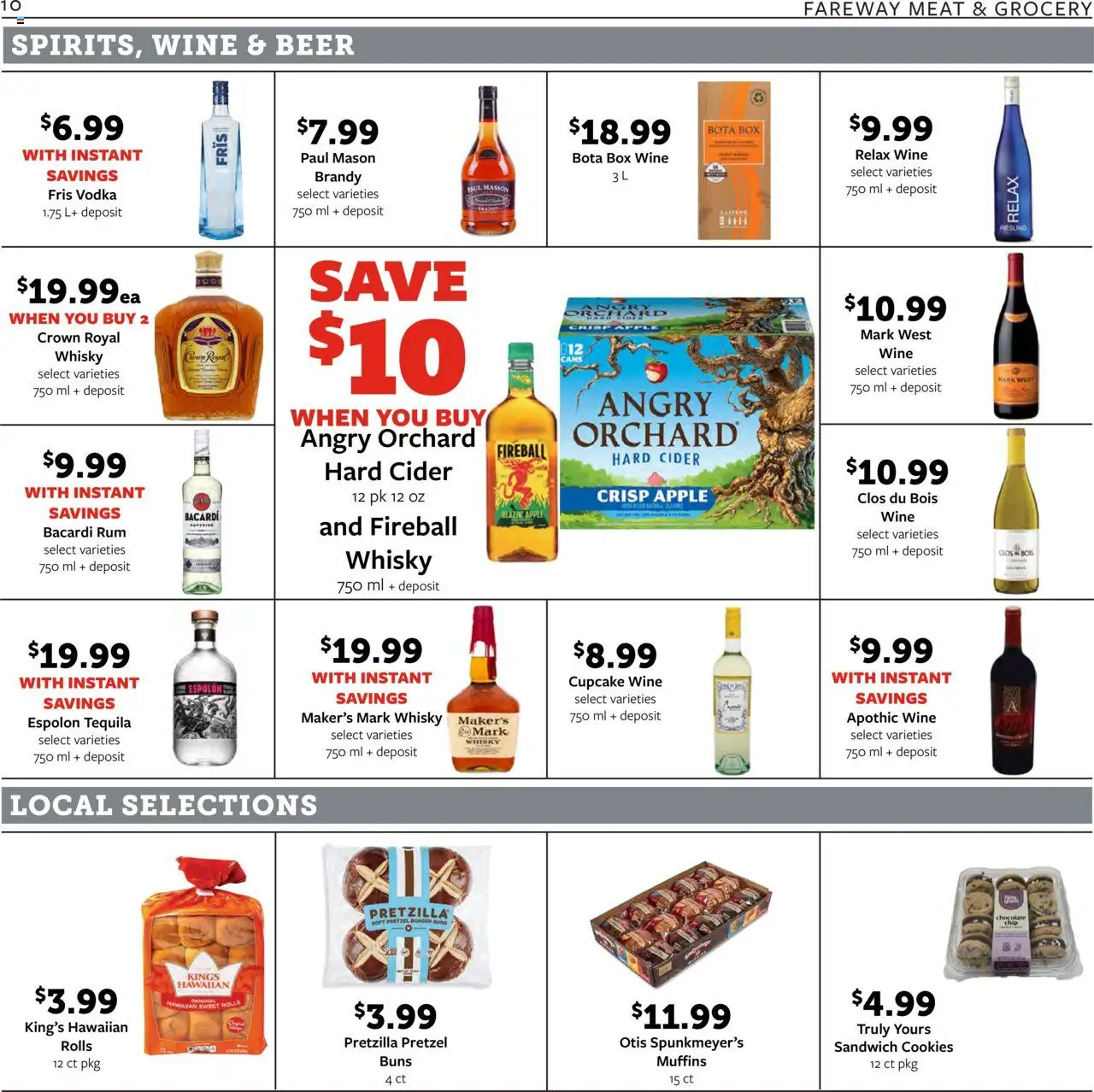 Fareway Weekly Ad - valid from 06.10.2025 | Page: 10 | Products: Cider, Box, Cookies, Cupcake