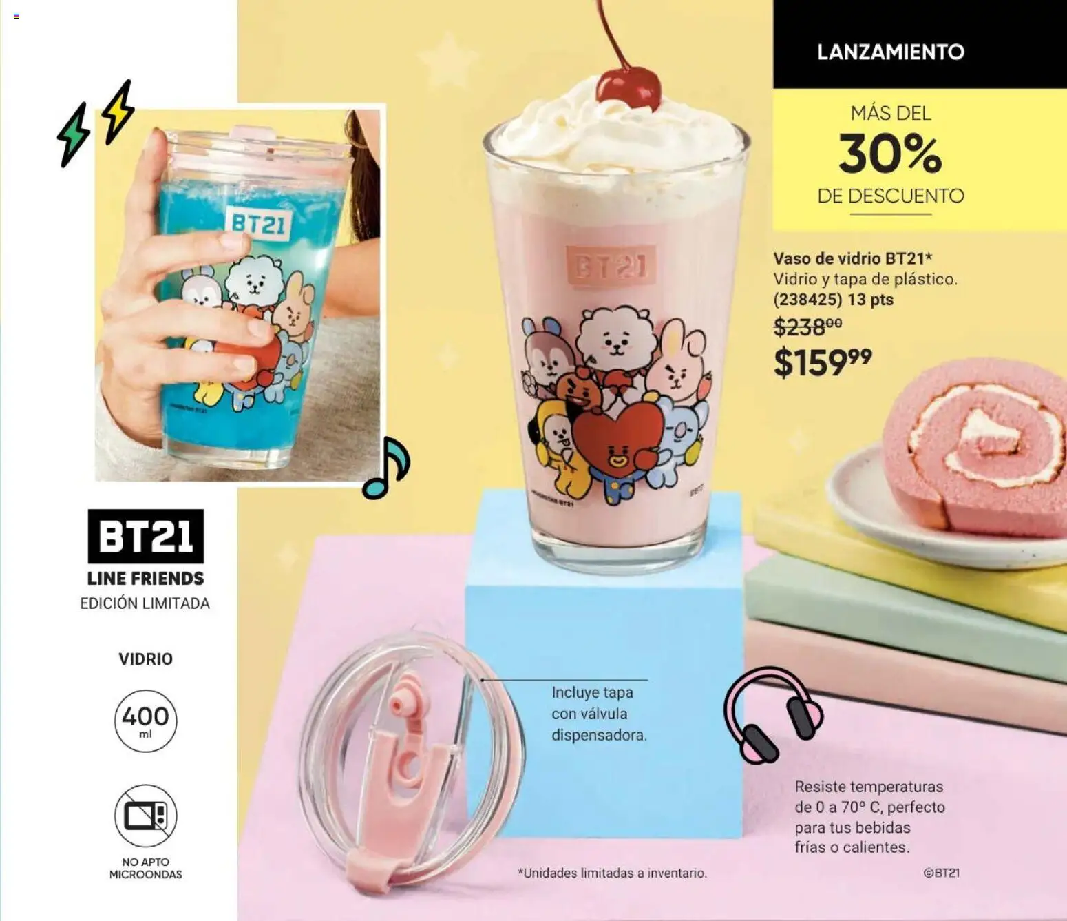 Nuevas ofertas de AVON válidas en toda la República Mexicana desde el 24.04.2026. ¡Encuentra las mejores ofertas en AVON Casa & Estilo 7 2026! | Página: 15 | Productos: Microondas, Válvula