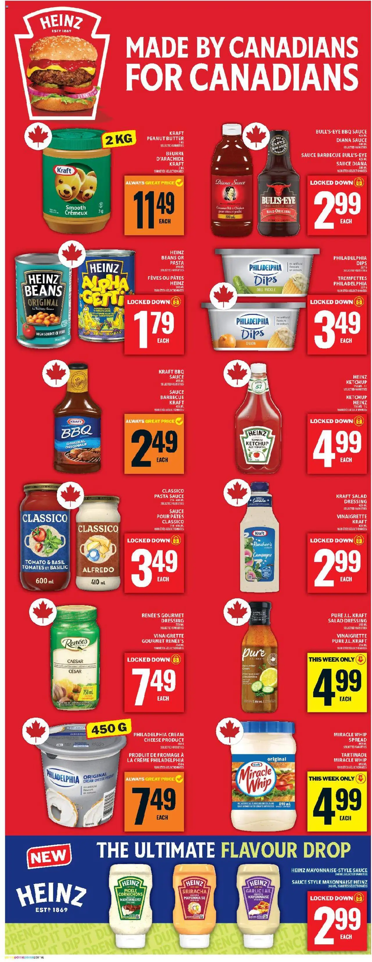 Food Basics flyer valid from 31.07.2025 | Page: 19 | Products: Pasta, Ketchup, Salad, Cheese