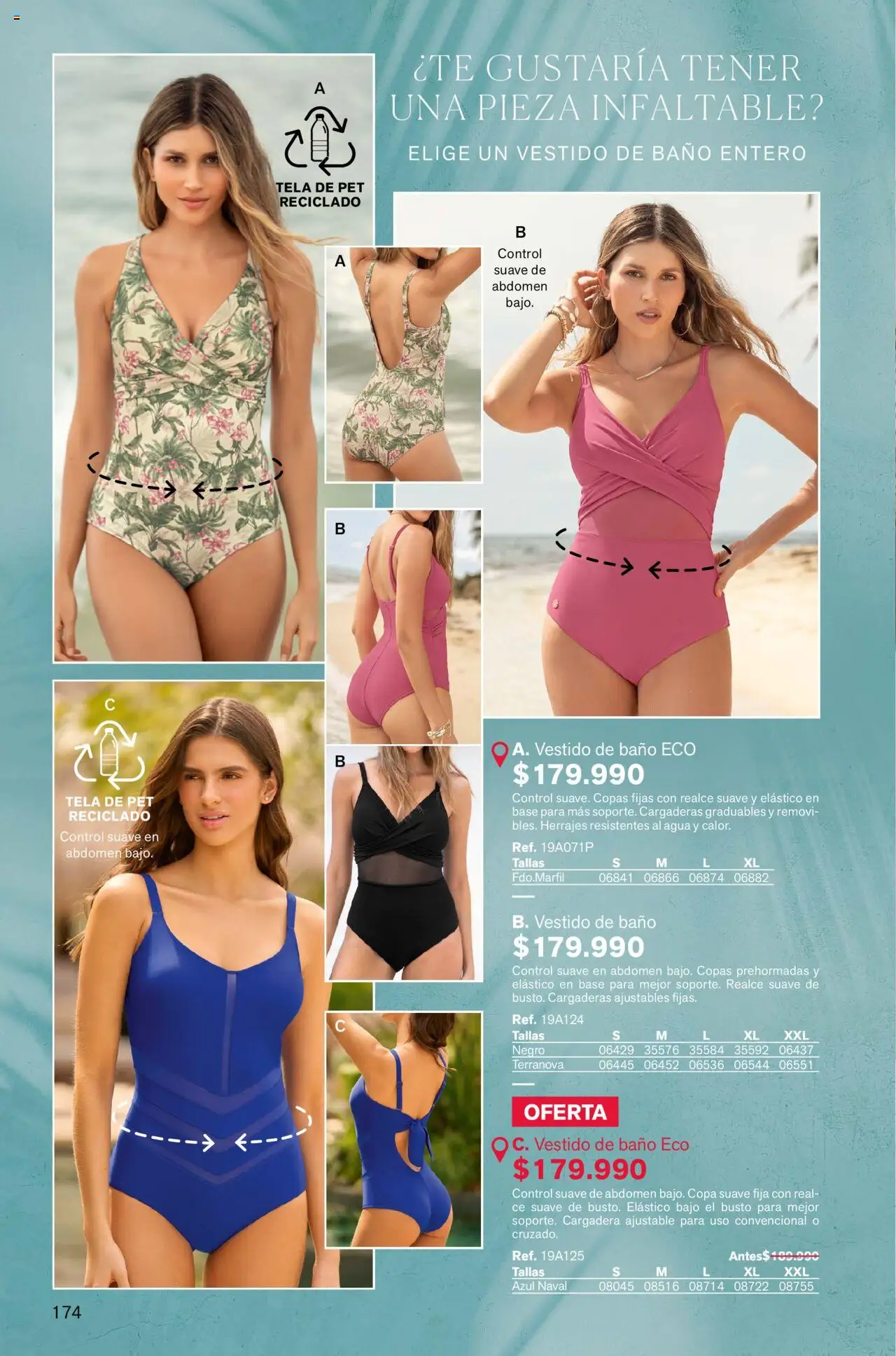 Leonisa revista - valida desde el 04.08.2025 | Página: 174 | Productos: Agua, Baño, Vestido, Vestido de baño