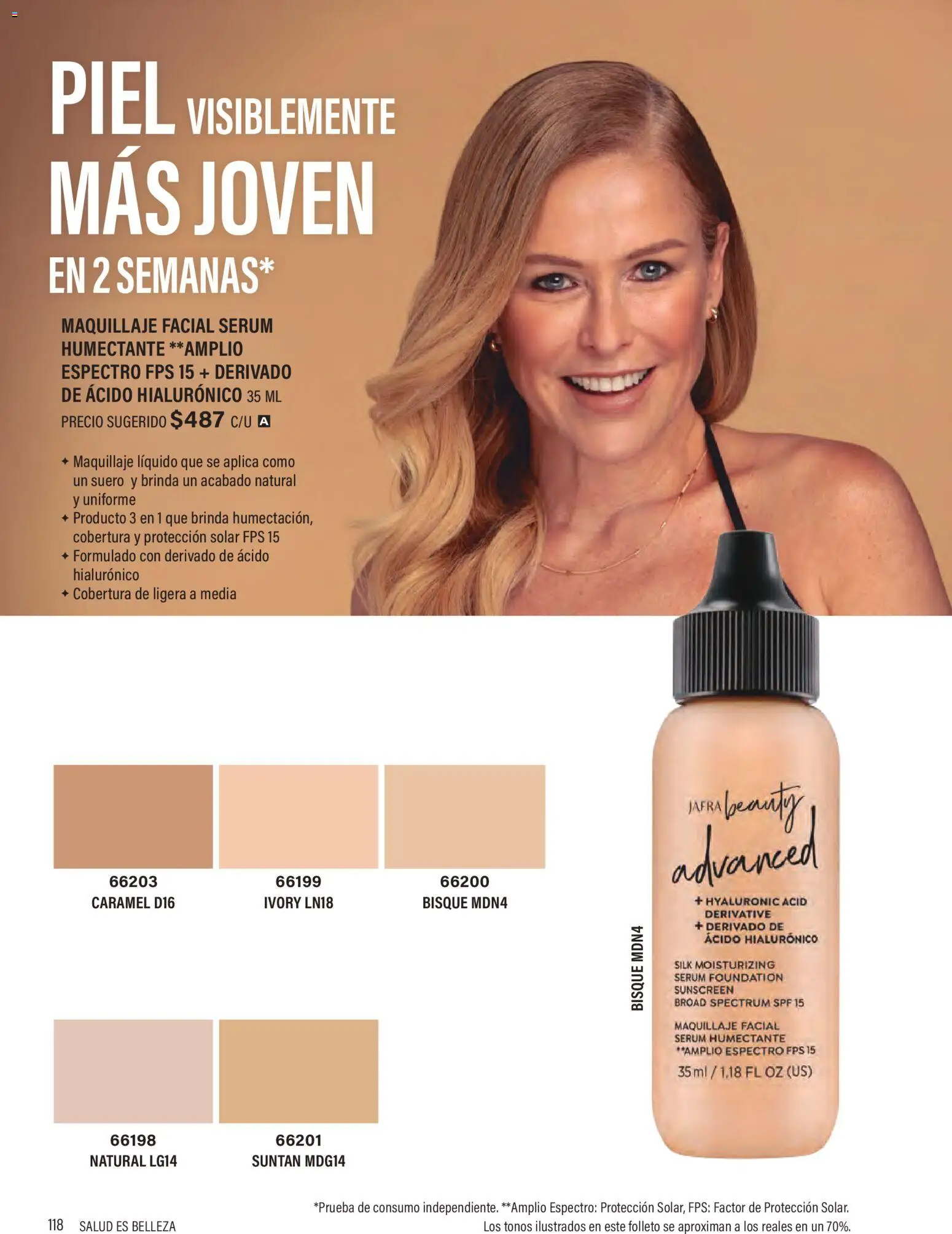 Nuevas ofertas de JAFRA válidas en toda la República Mexicana desde el 01.02.2026. ¡Encuentra las mejores ofertas en JAFRA catálogo Organizador de Ventas! | Página: 116 | Productos: Serum, Maquillaje