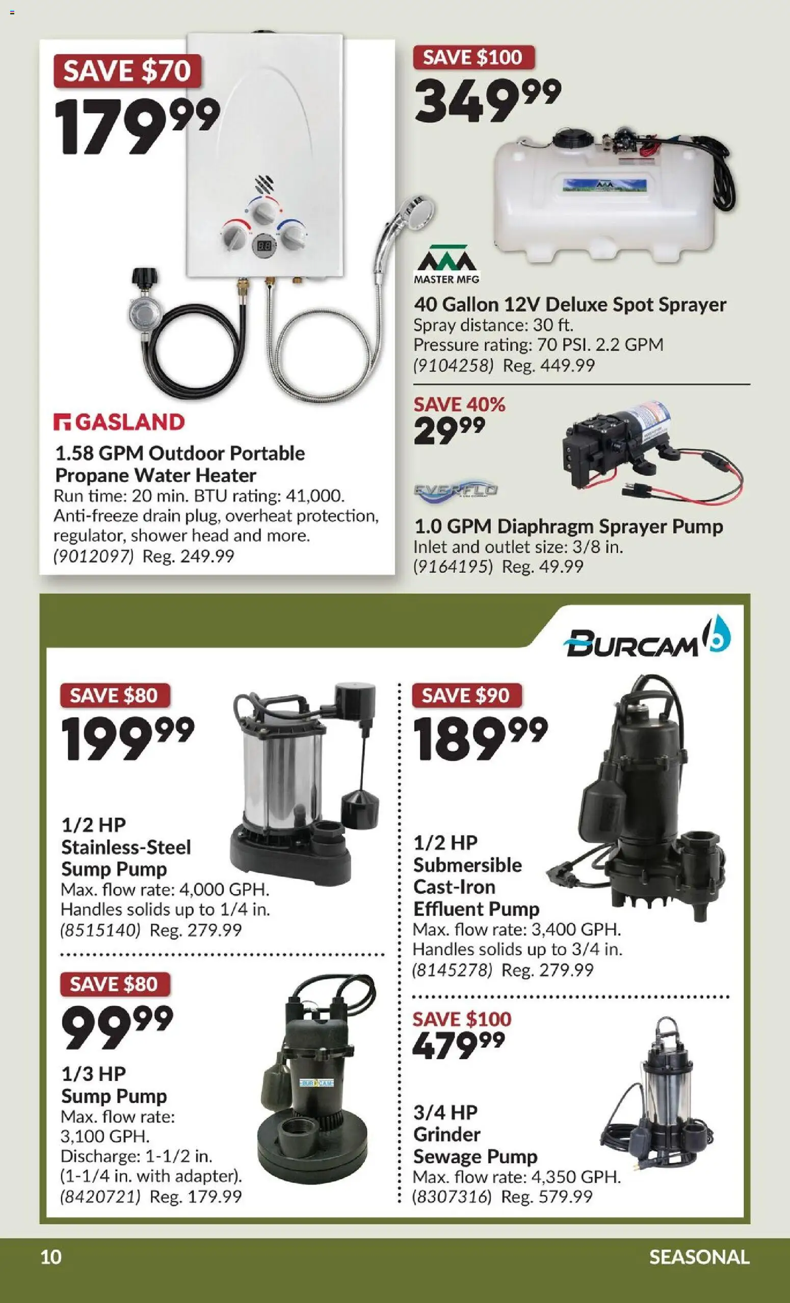 Princess Auto flyer valid from 24.03.2026 | Page: 18 | Products: Grinder, Shower