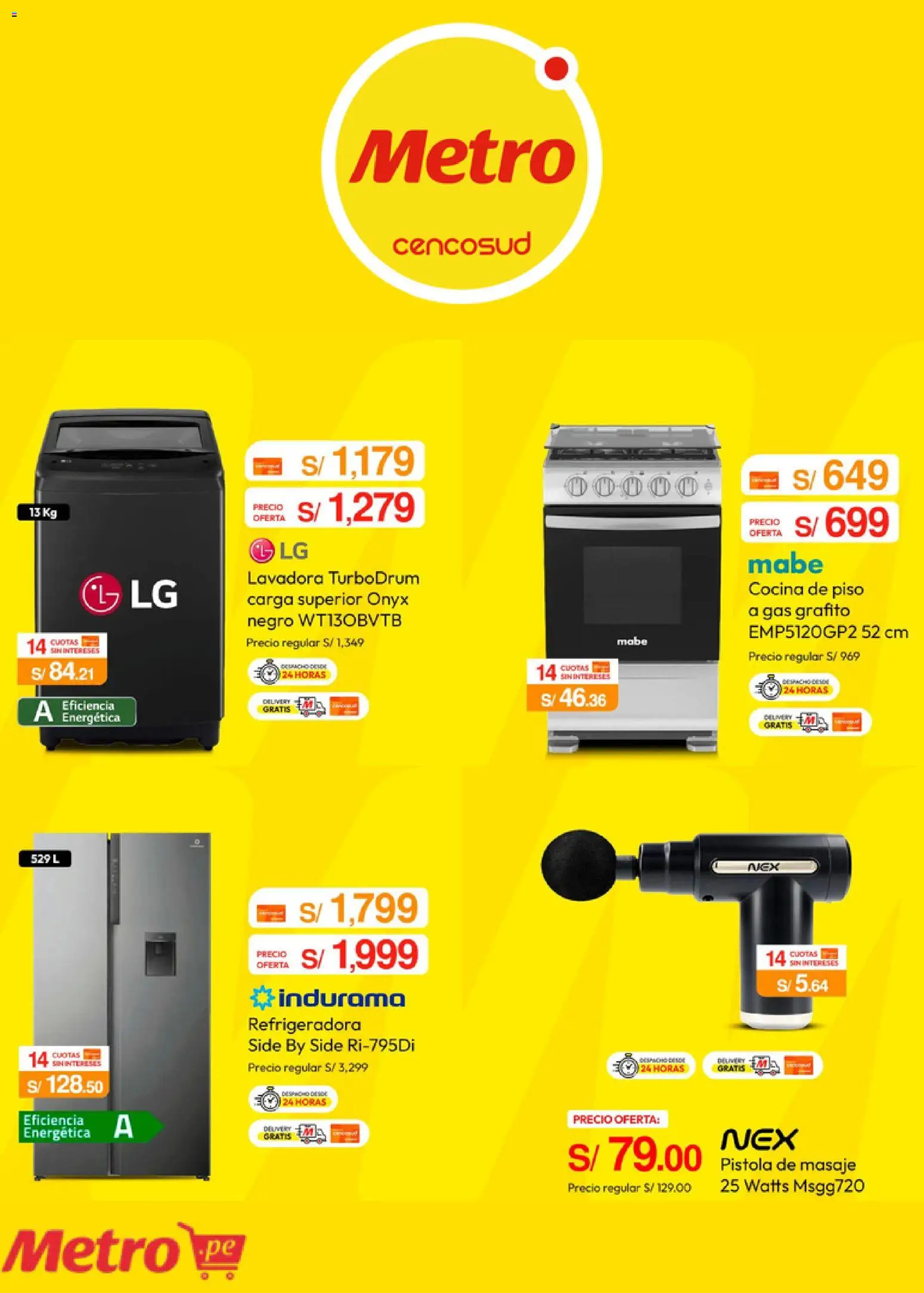 Catálogo Metro válido desde 13.04.2026 | Página: 5 | Productos: Lavadora, Cocina