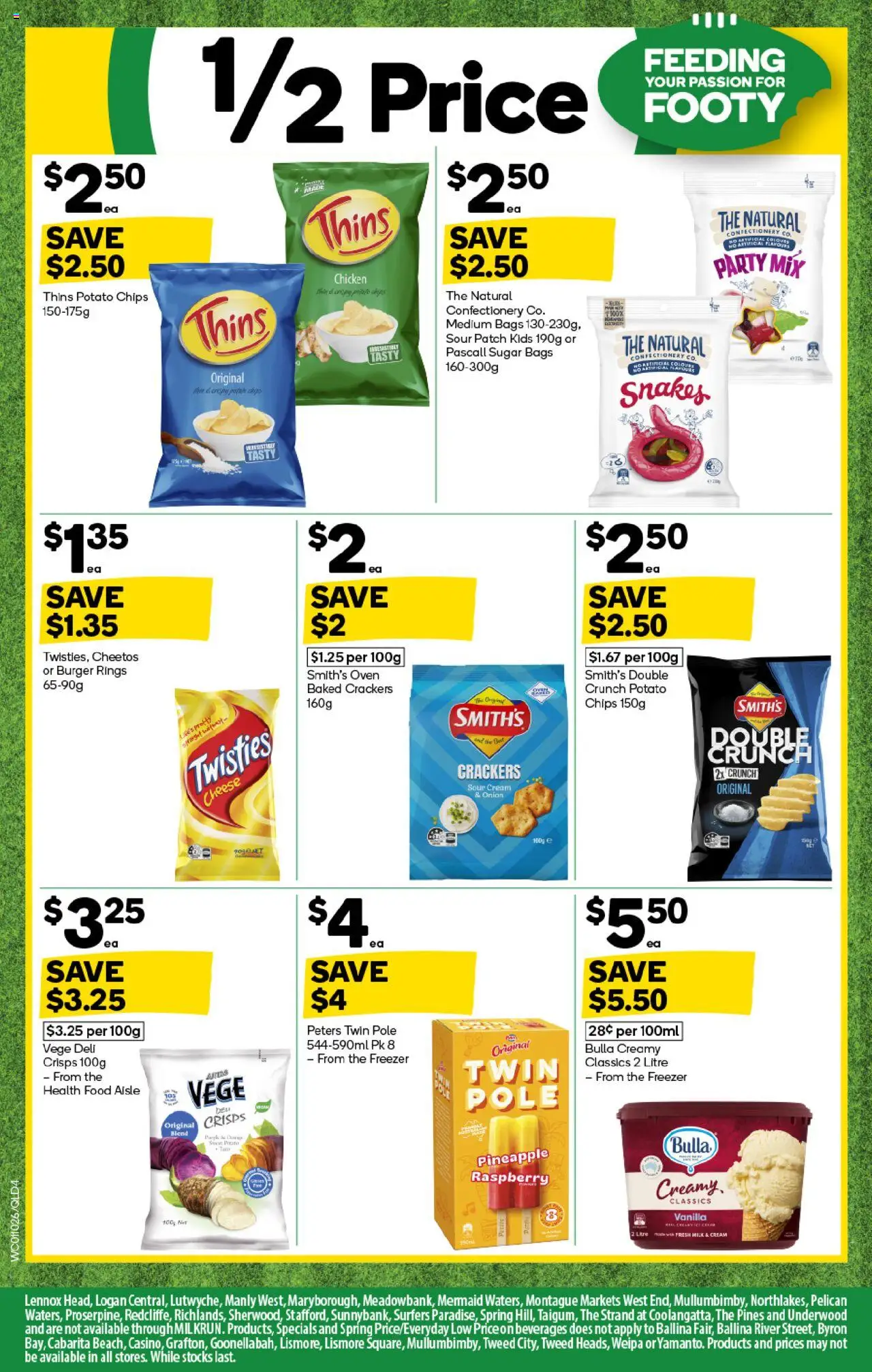 Woolworths catalogue - valid from 01.10.2025 | Page: 4 | Products: Crackers, Chicken, Chips, Freezer