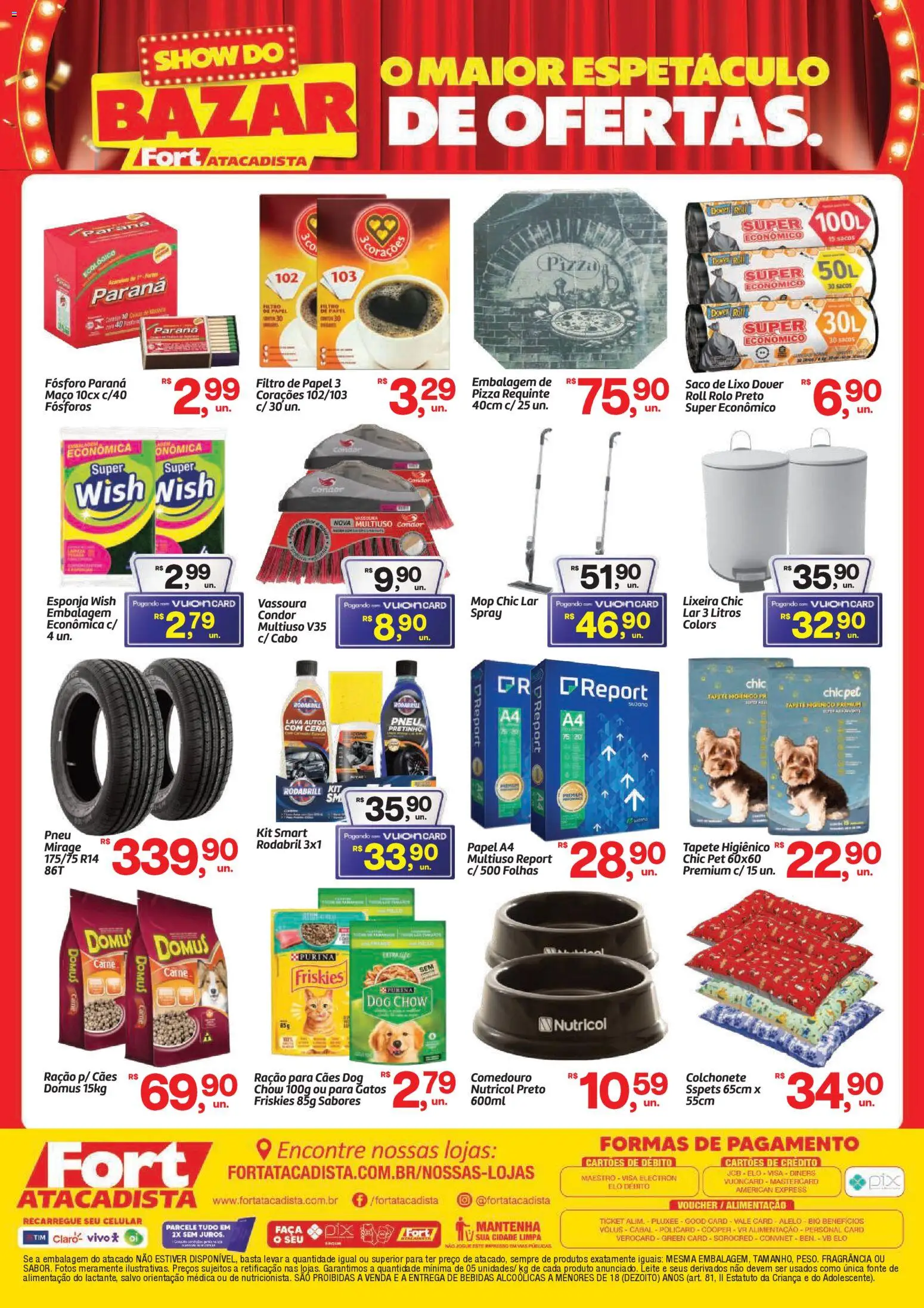 Fort Atacadista Folheto - válido de 06.04.2026 | Página: 2 | Produtos: Fósforo, Celular, Esponja, Vassoura